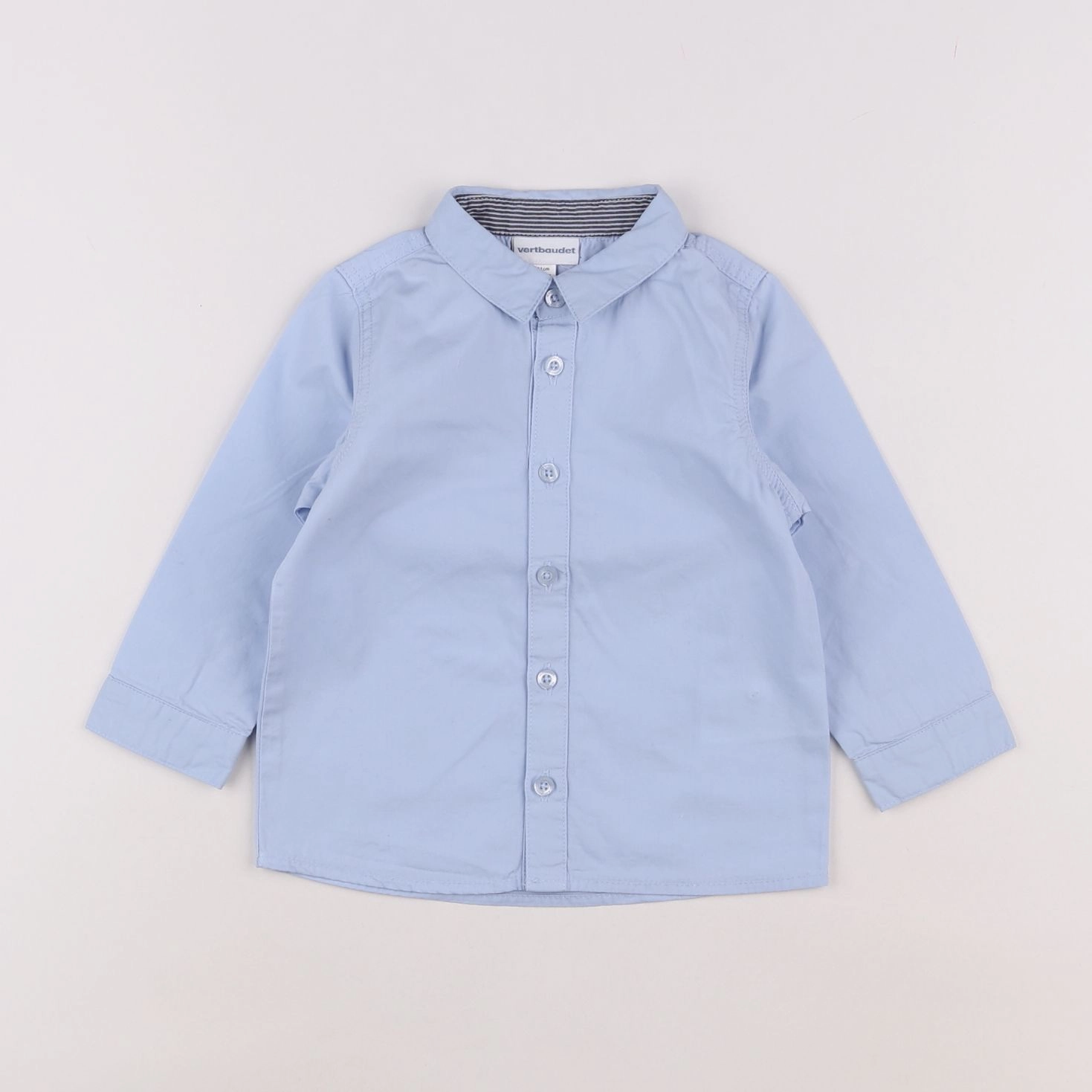 Vertbaudet - chemise bleu - 18 mois