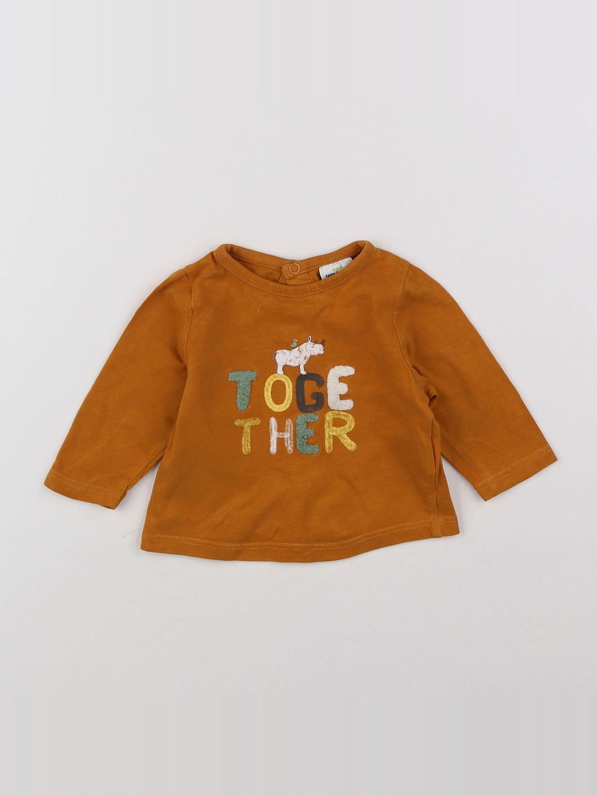 Tape à l'oeil - tee-shirt marron - 3 mois