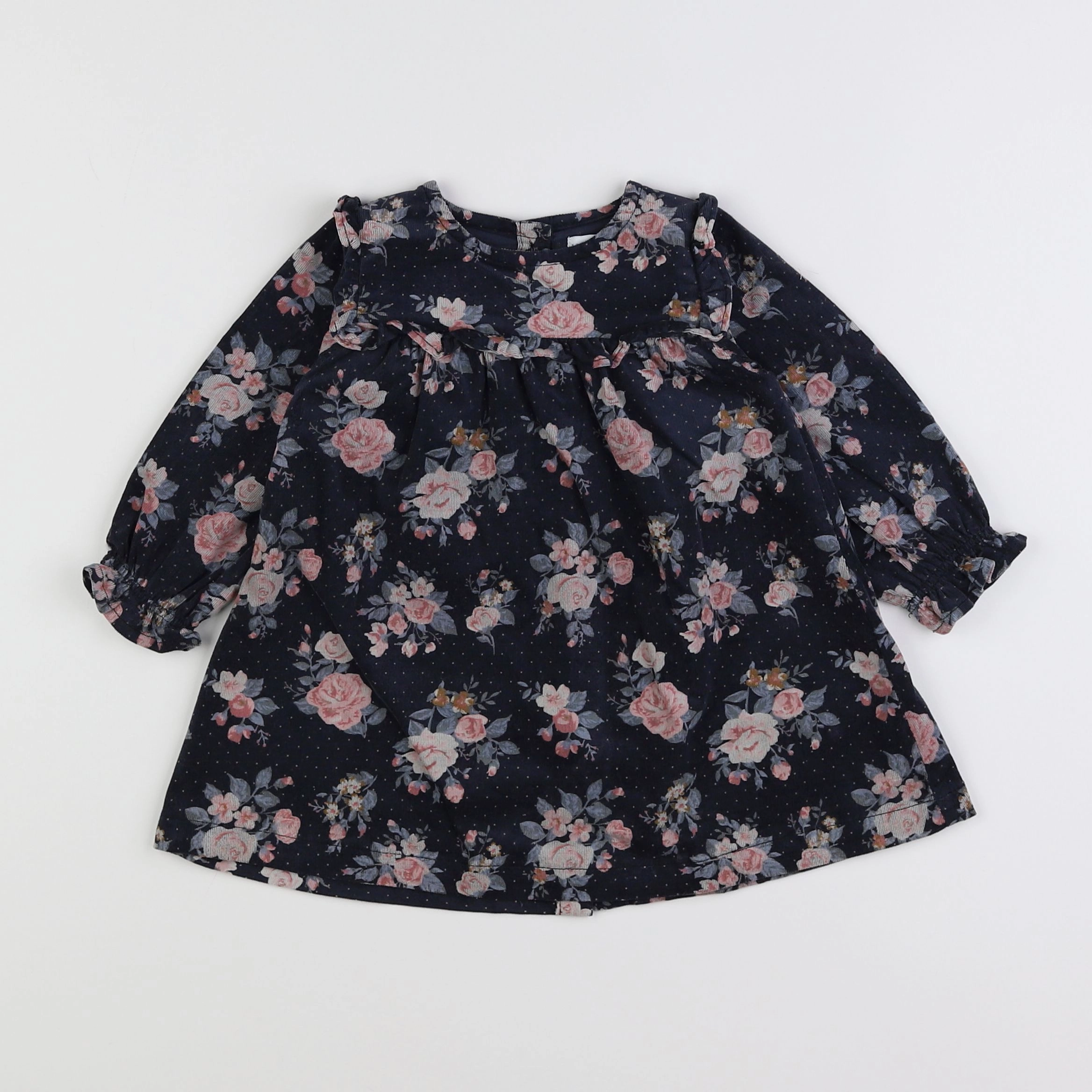 Vertbaudet - robe multicolore - 9 mois