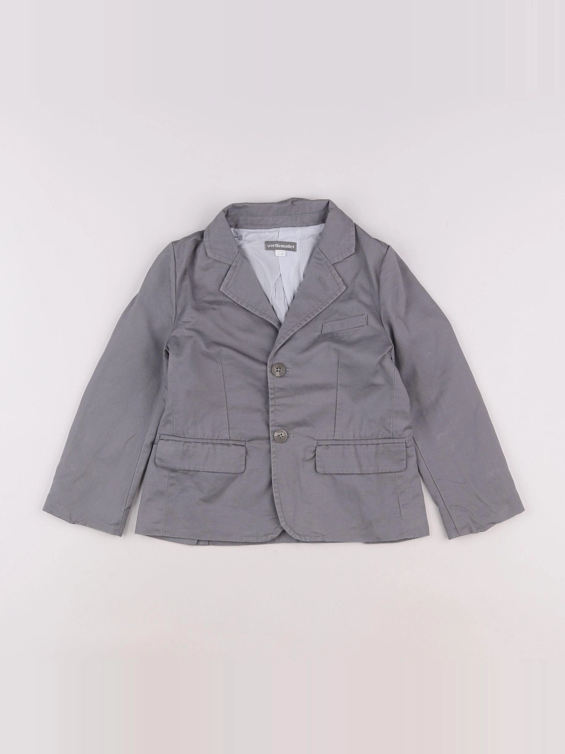 Vertbaudet - veste gris - 4 ans