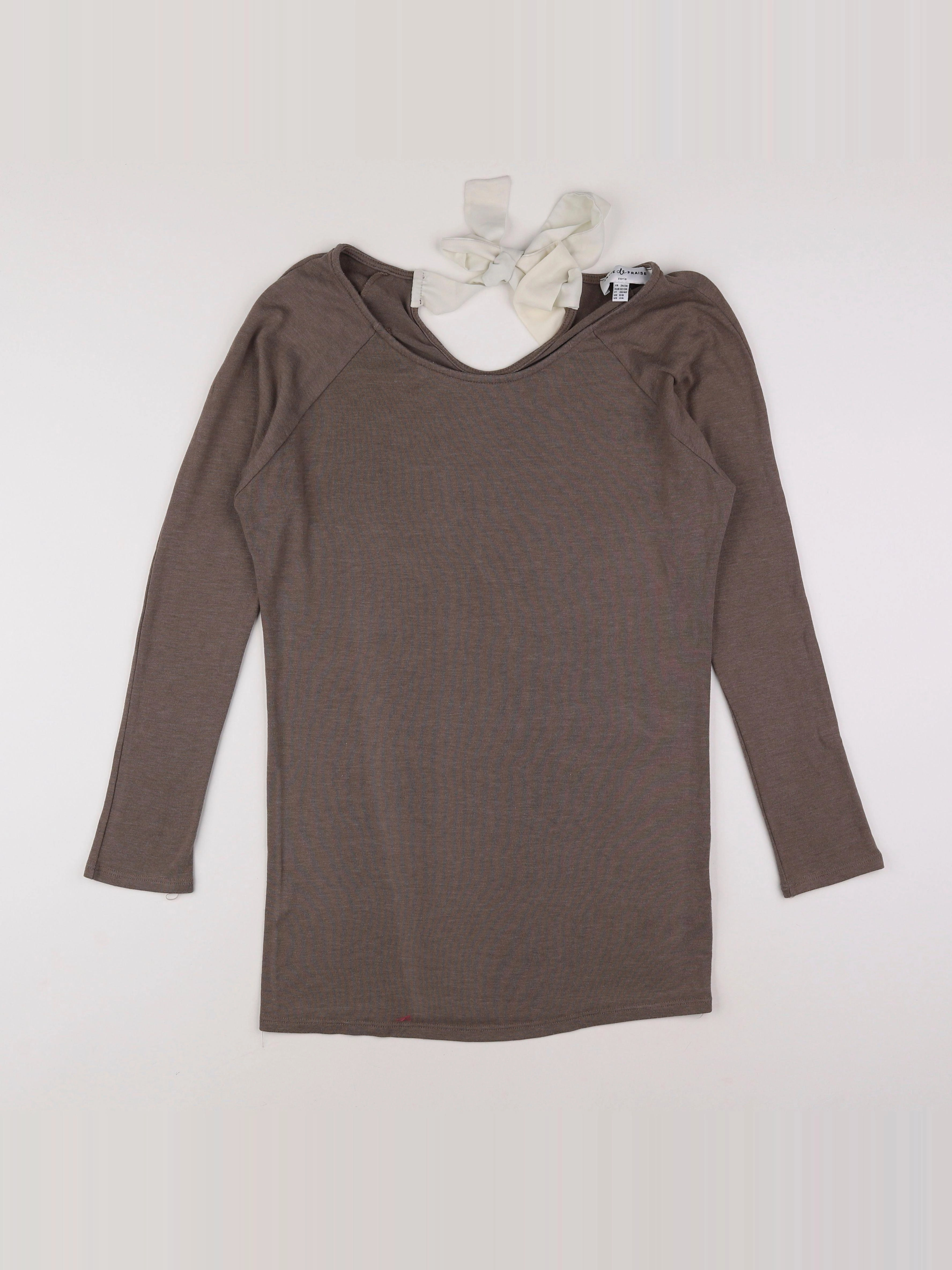 Envie de fraise - tee-shirt grossesse marron - 34 à 36