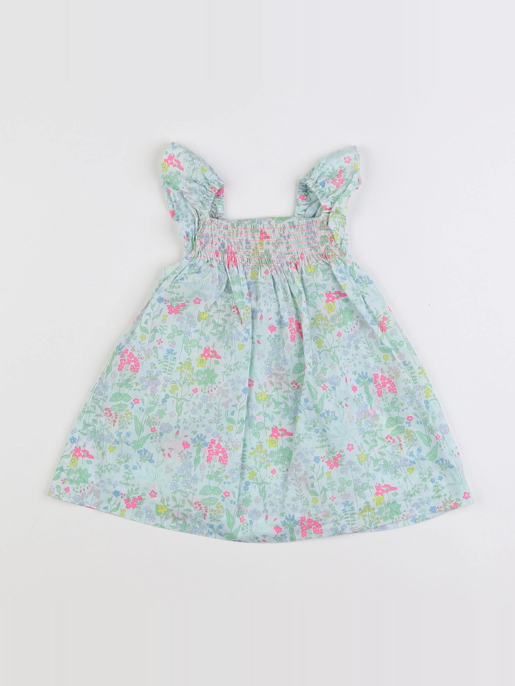 Jacadi - robe liberty multicolore - 6 mois