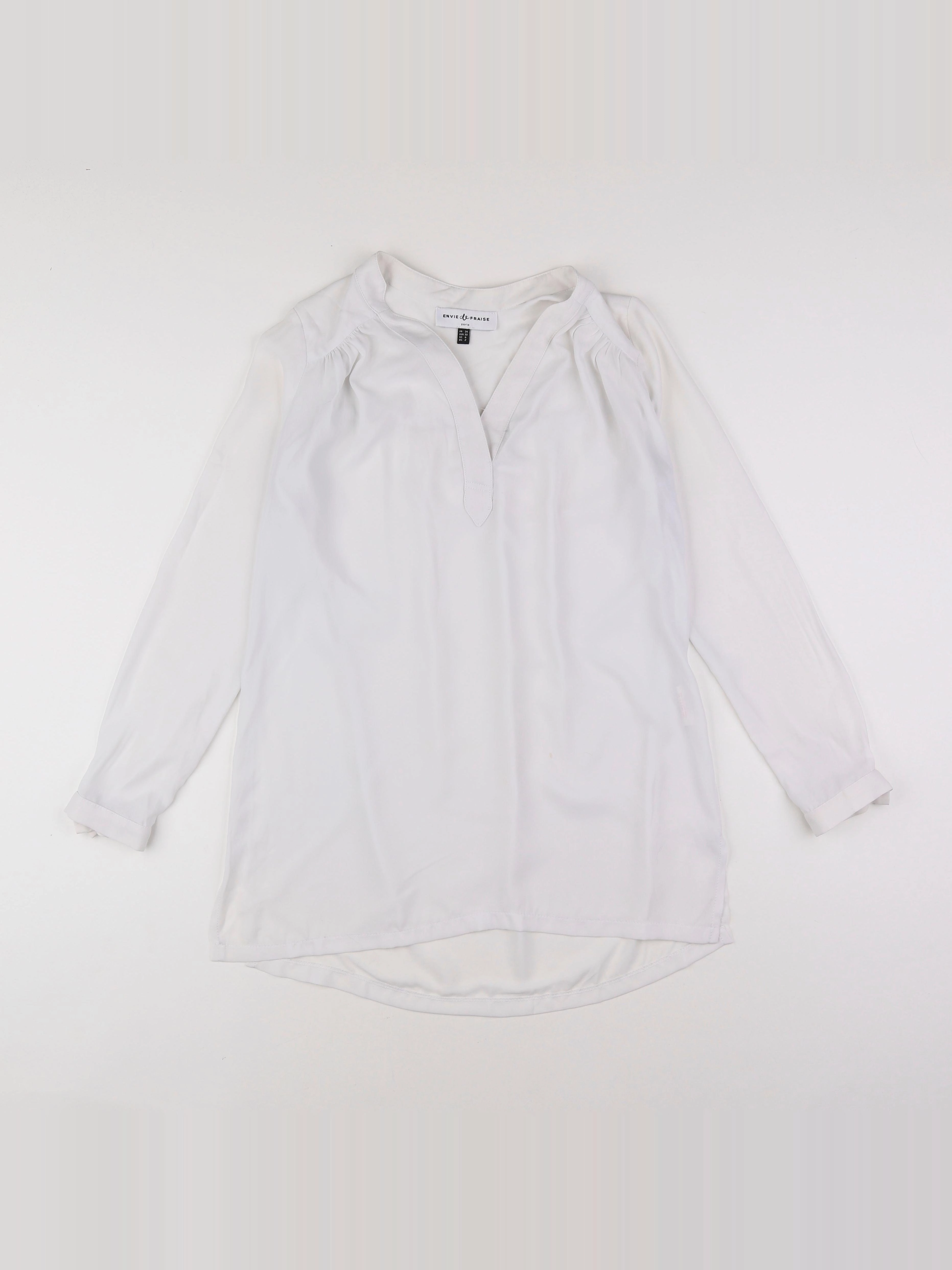 Envie de fraise - blouse grossesse blanc - 34
