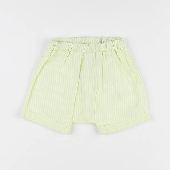 Jacadi - short jaune, blanc - 6 mois