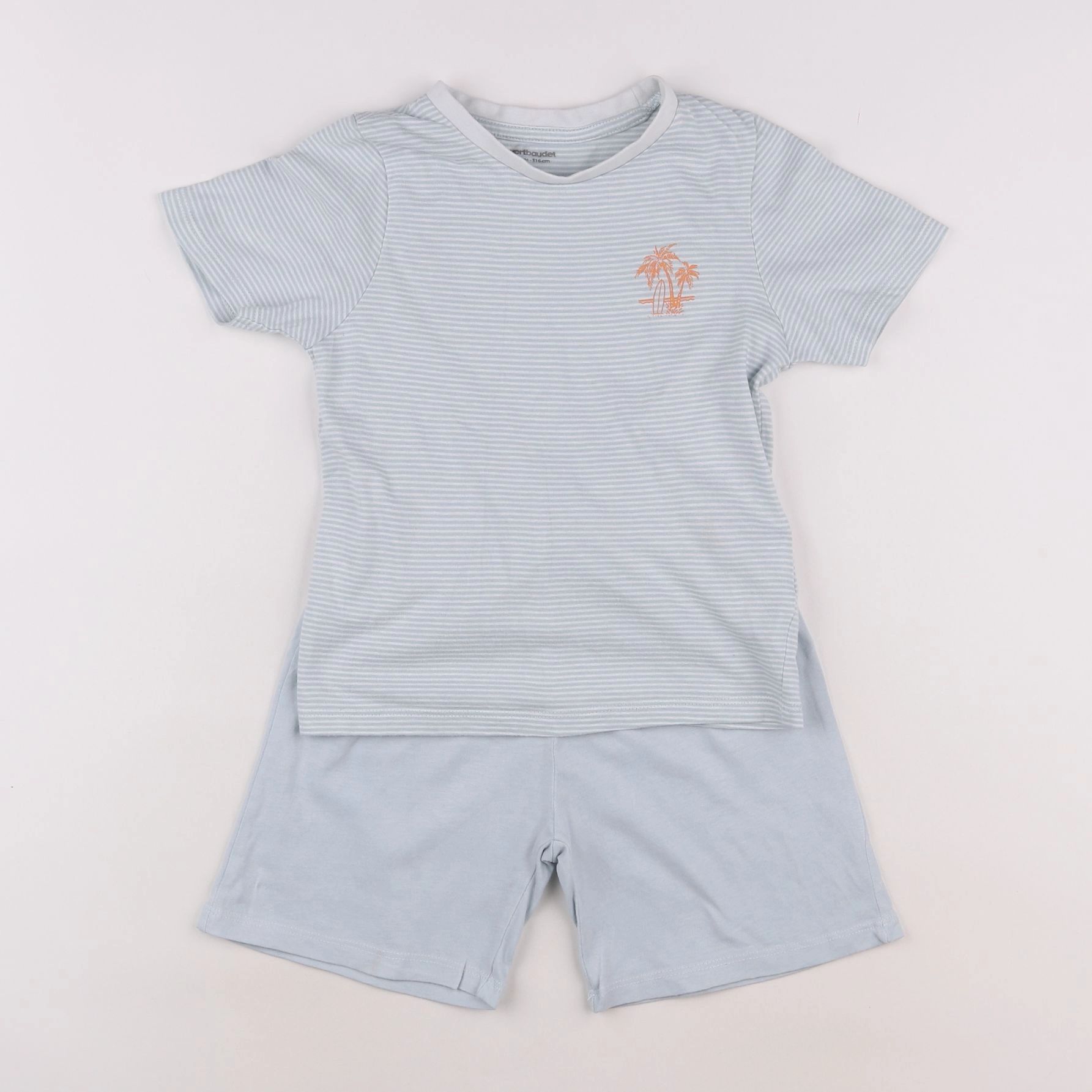 Vertbaudet - pyjama coton bleu - 6 ans