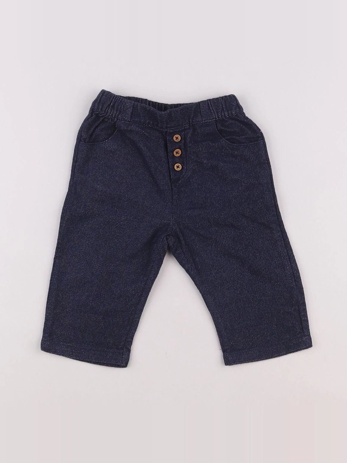 Natalys - pantalon bleu - 6 mois
