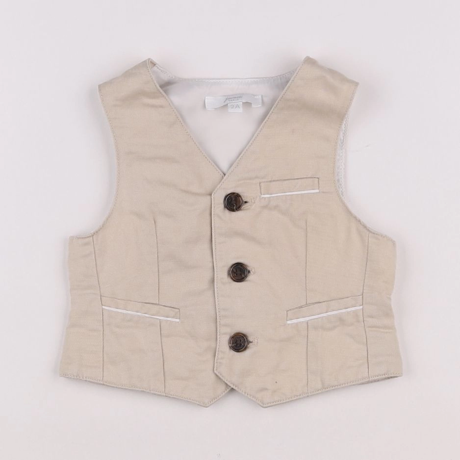 Jacadi - gilet beige - 2 ans