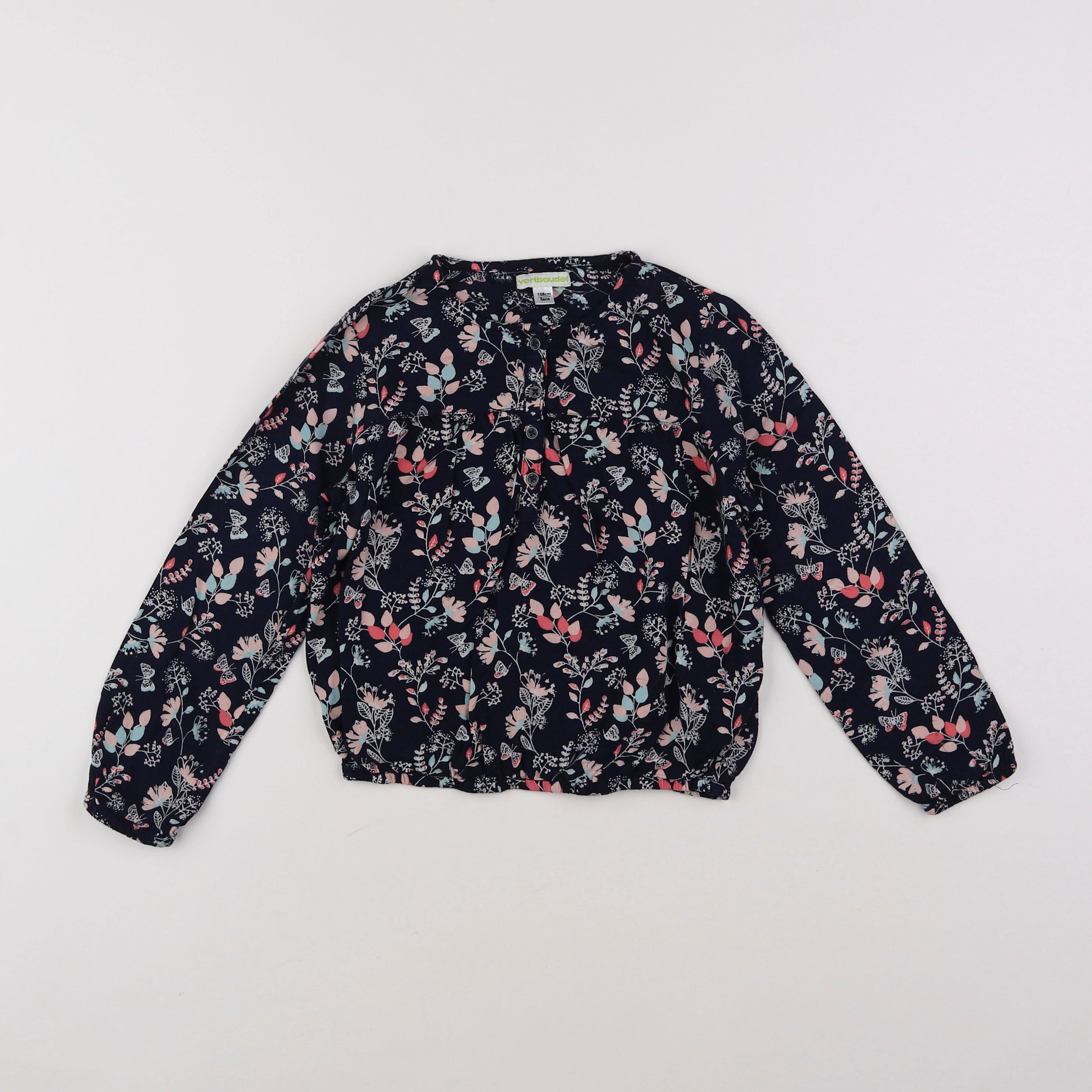 Vertbaudet - blouse bleu - 5 ans