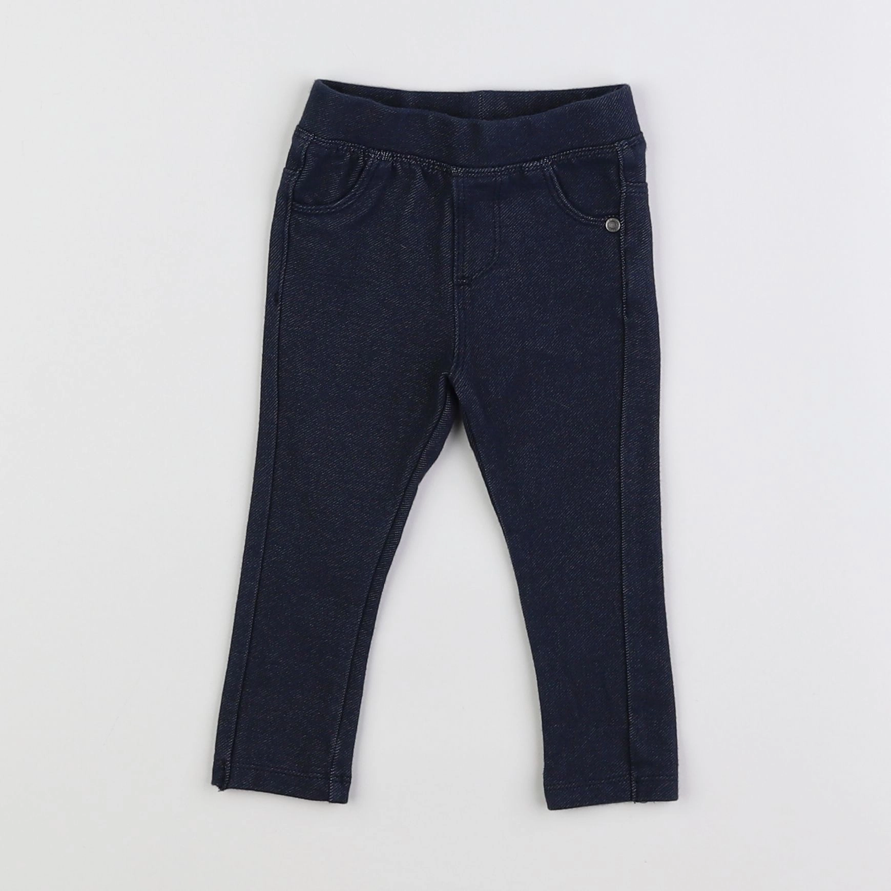 Vertbaudet - jegging bleu - 6 mois