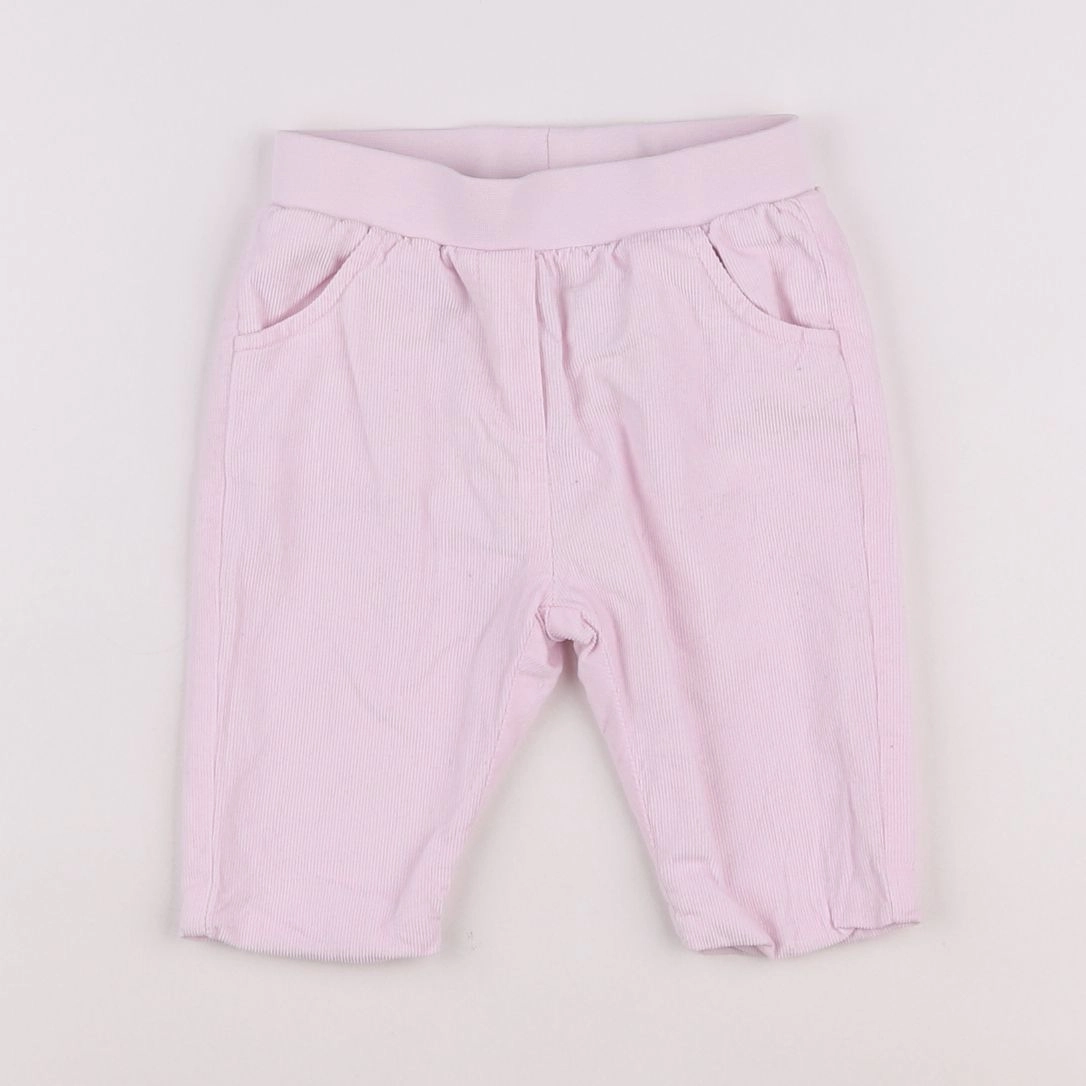 Jacadi - pantalon doublé rose - 6 mois