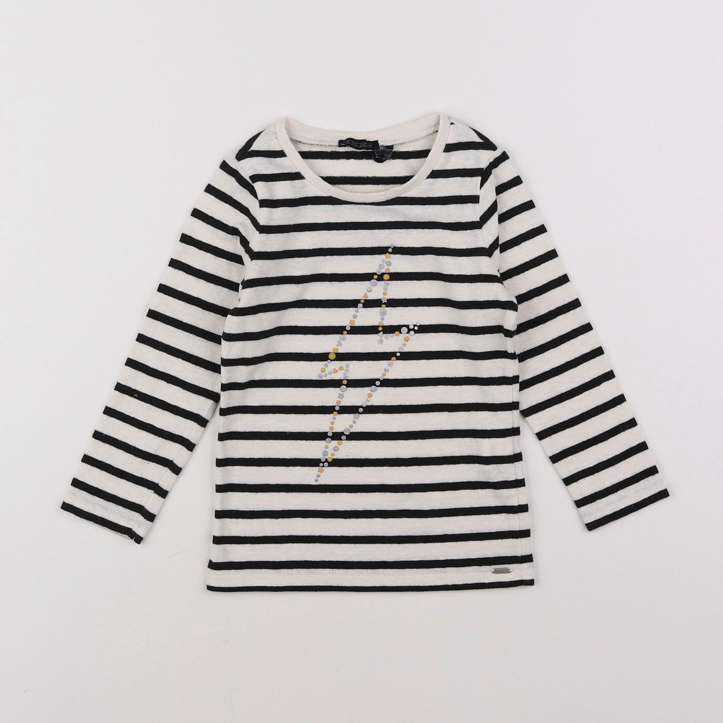 IKKS - tee-shirt blanc, noir - 2 ans