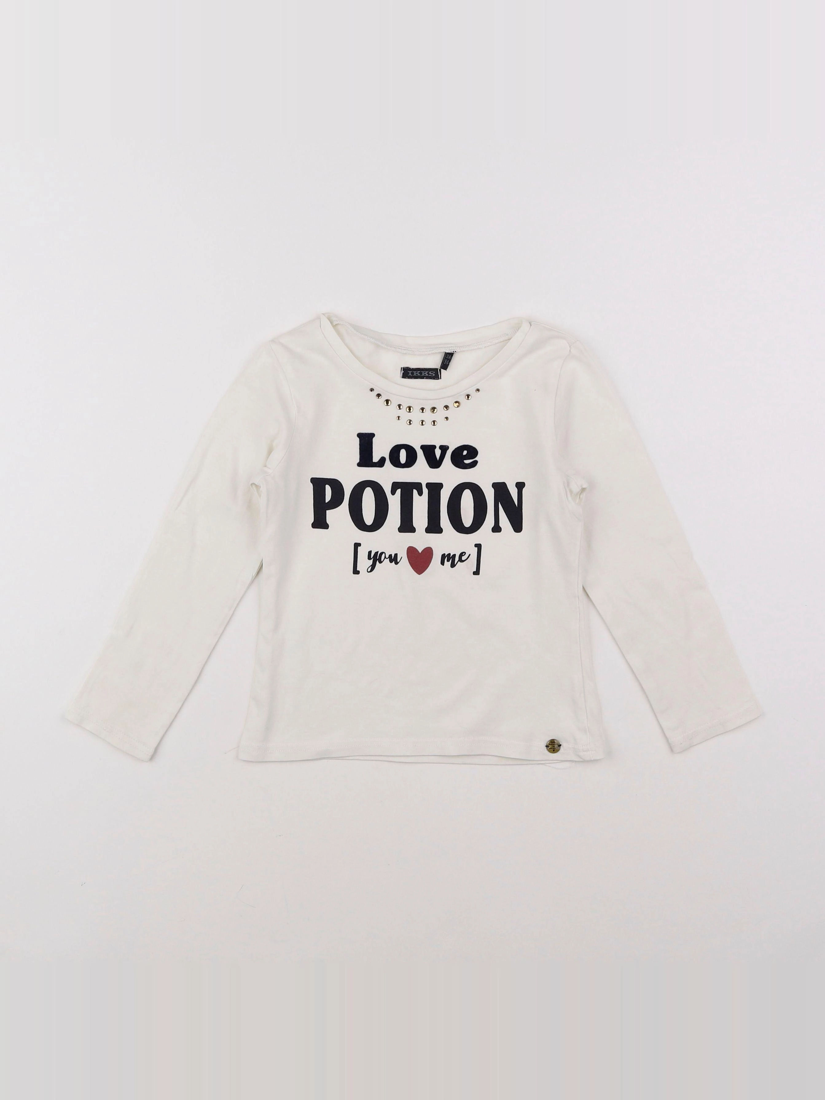 IKKS - tee-shirt blanc - 3 ans
