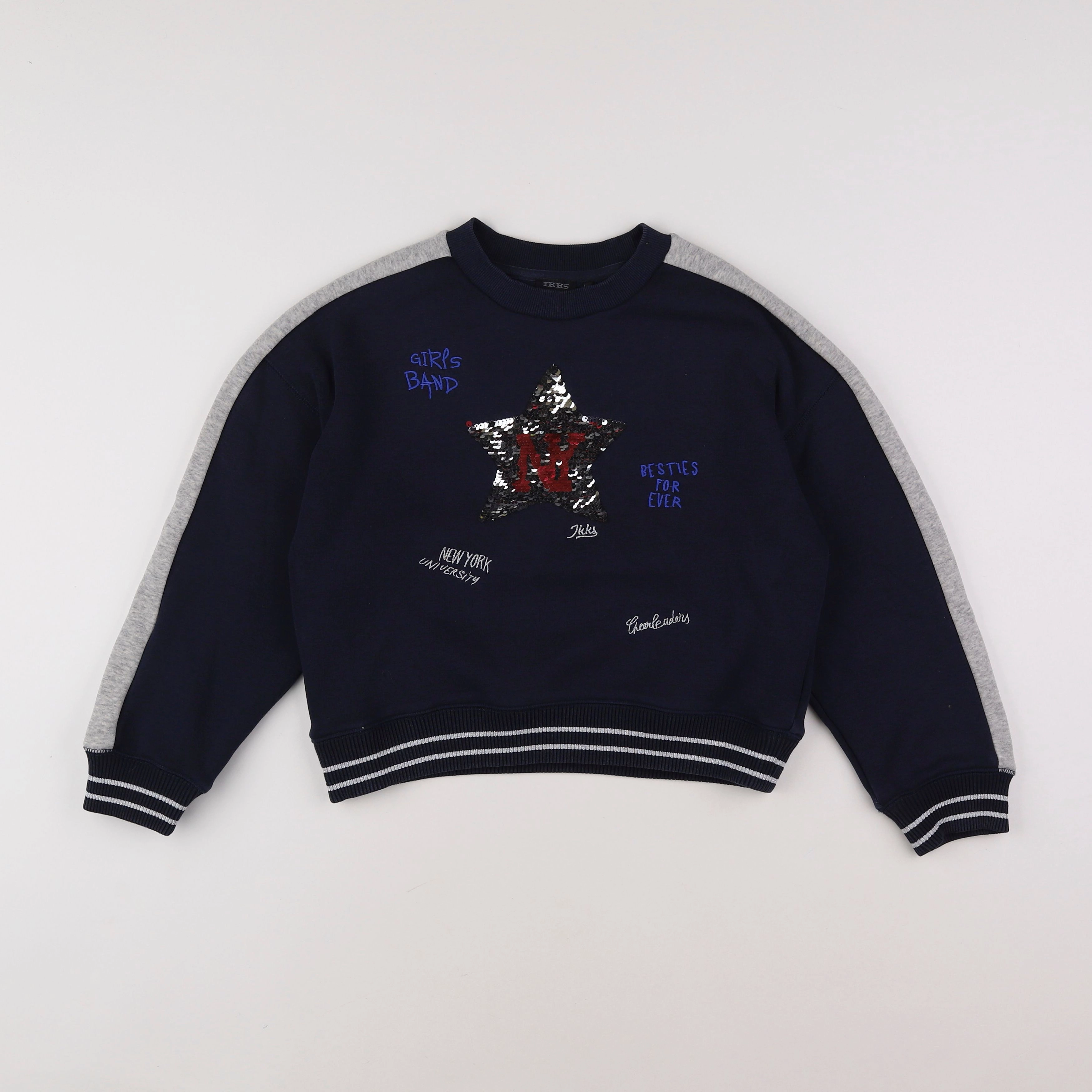 IKKS - sweat bleu - 10 ans