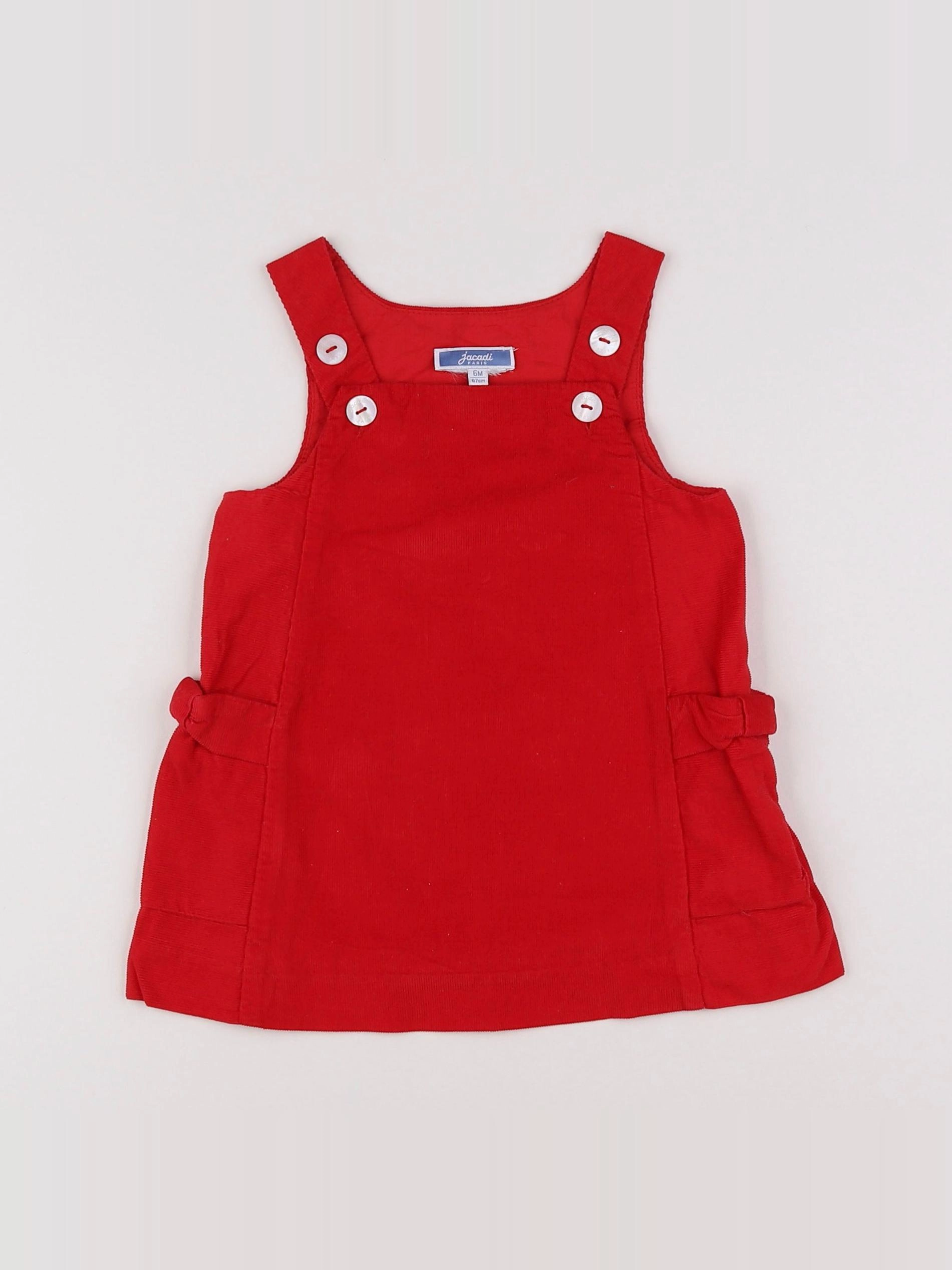 Jacadi - robe rouge - 6 mois