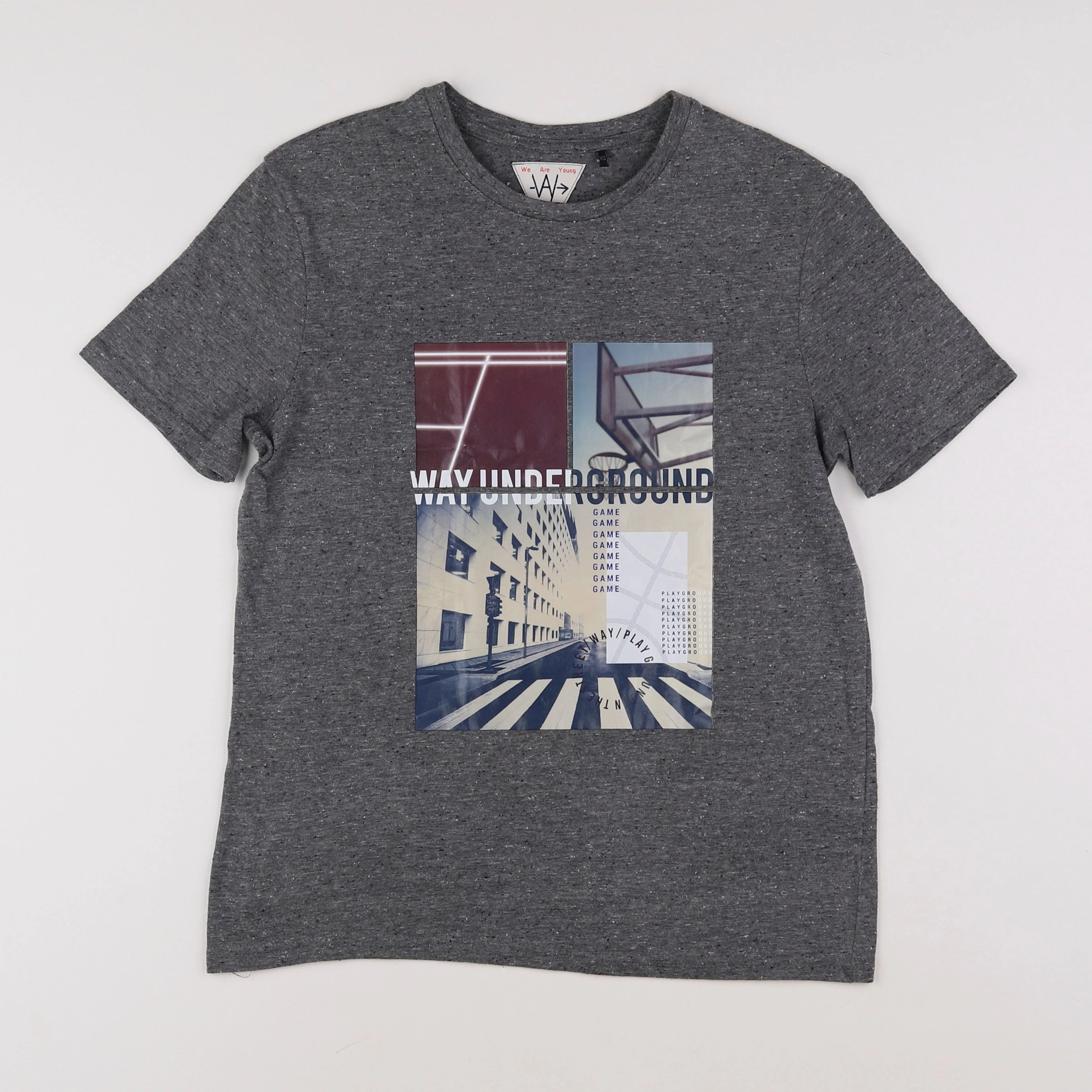 IKKS - tee-shirt gris - 12 ans