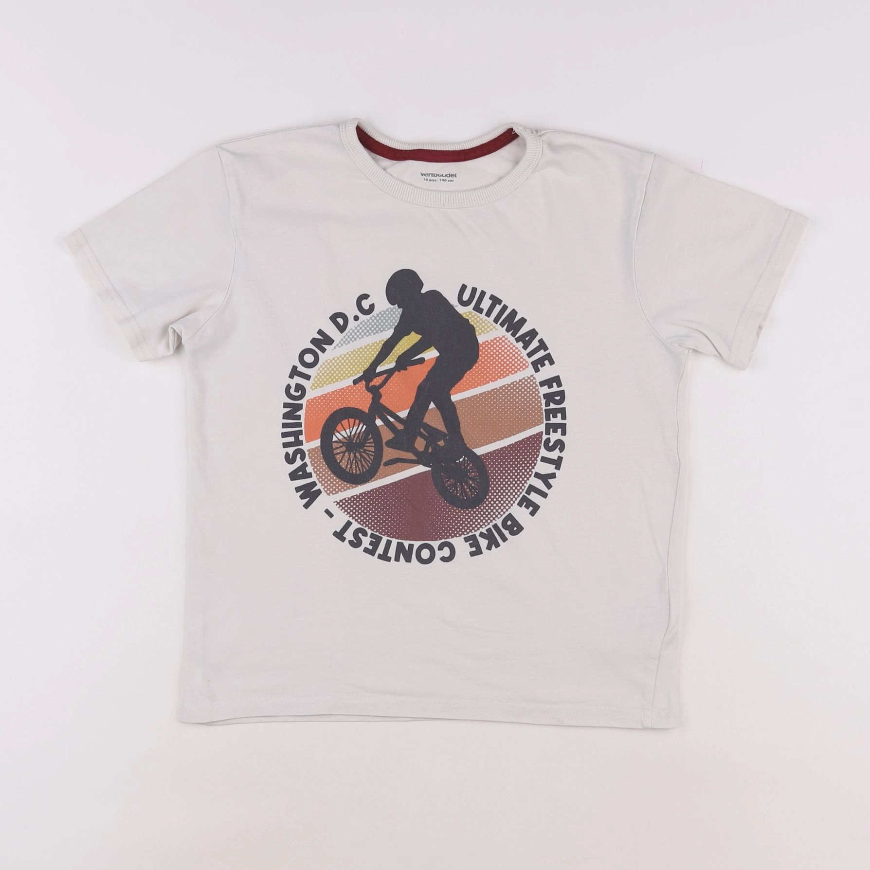 Vertbaudet - tee-shirt multicolore - 10 ans