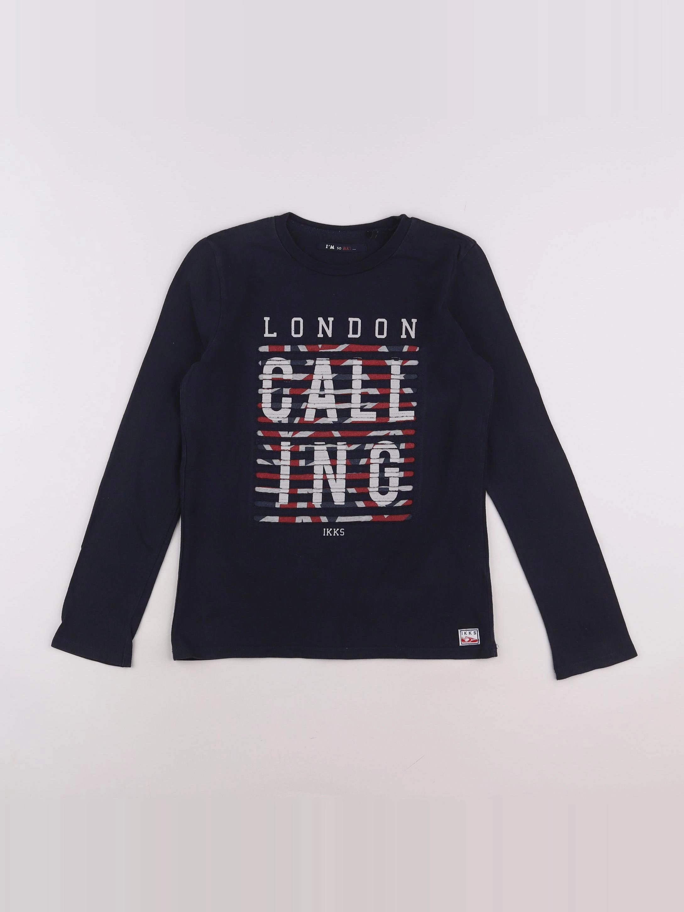 IKKS - tee-shirt bleu - 10 ans