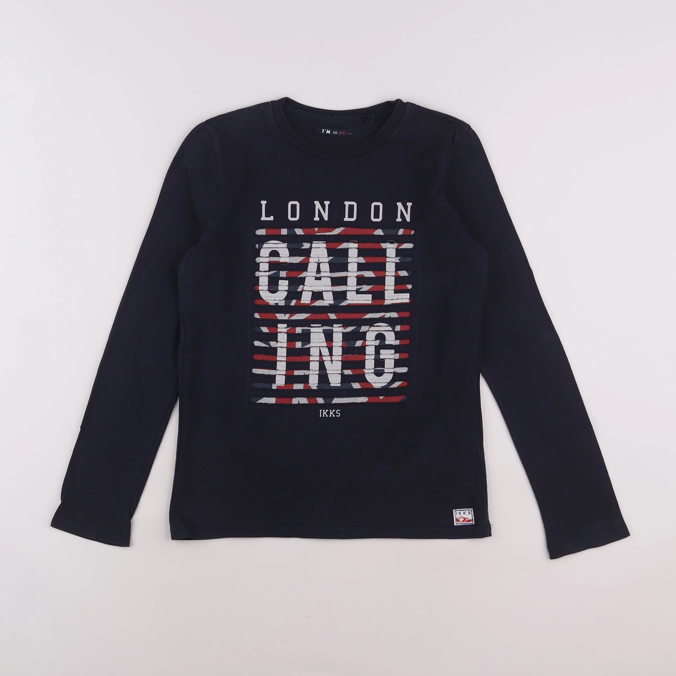 IKKS - tee-shirt bleu - 10 ans
