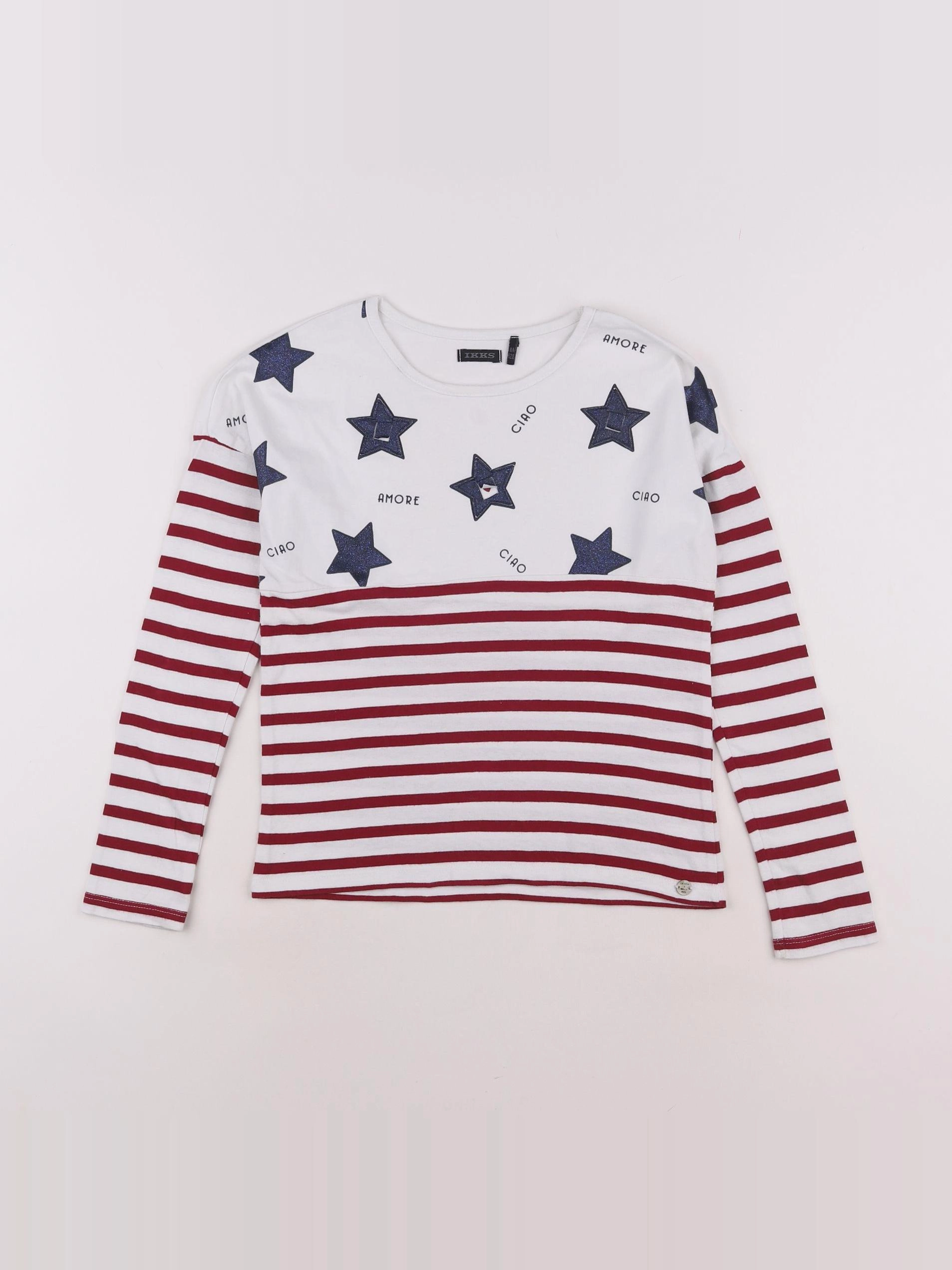 IKKS - tee-shirt rouge - 8 ans