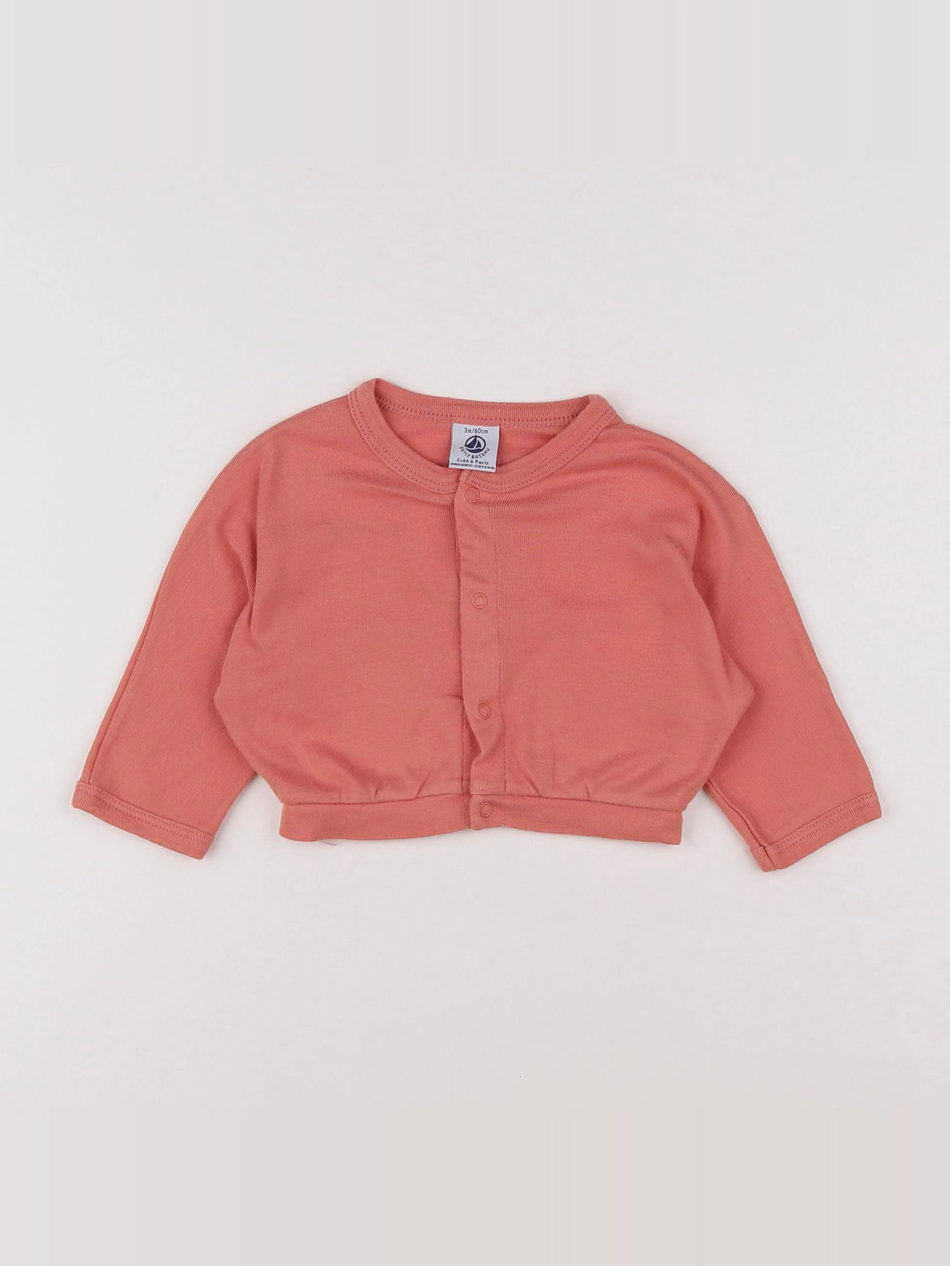 Petit Bateau - tee-shirt rose - 3 mois