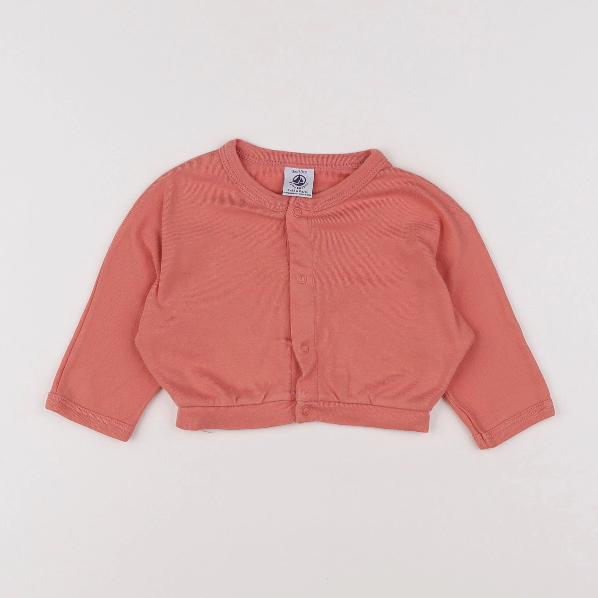 Petit Bateau - tee-shirt rose - 3 mois
