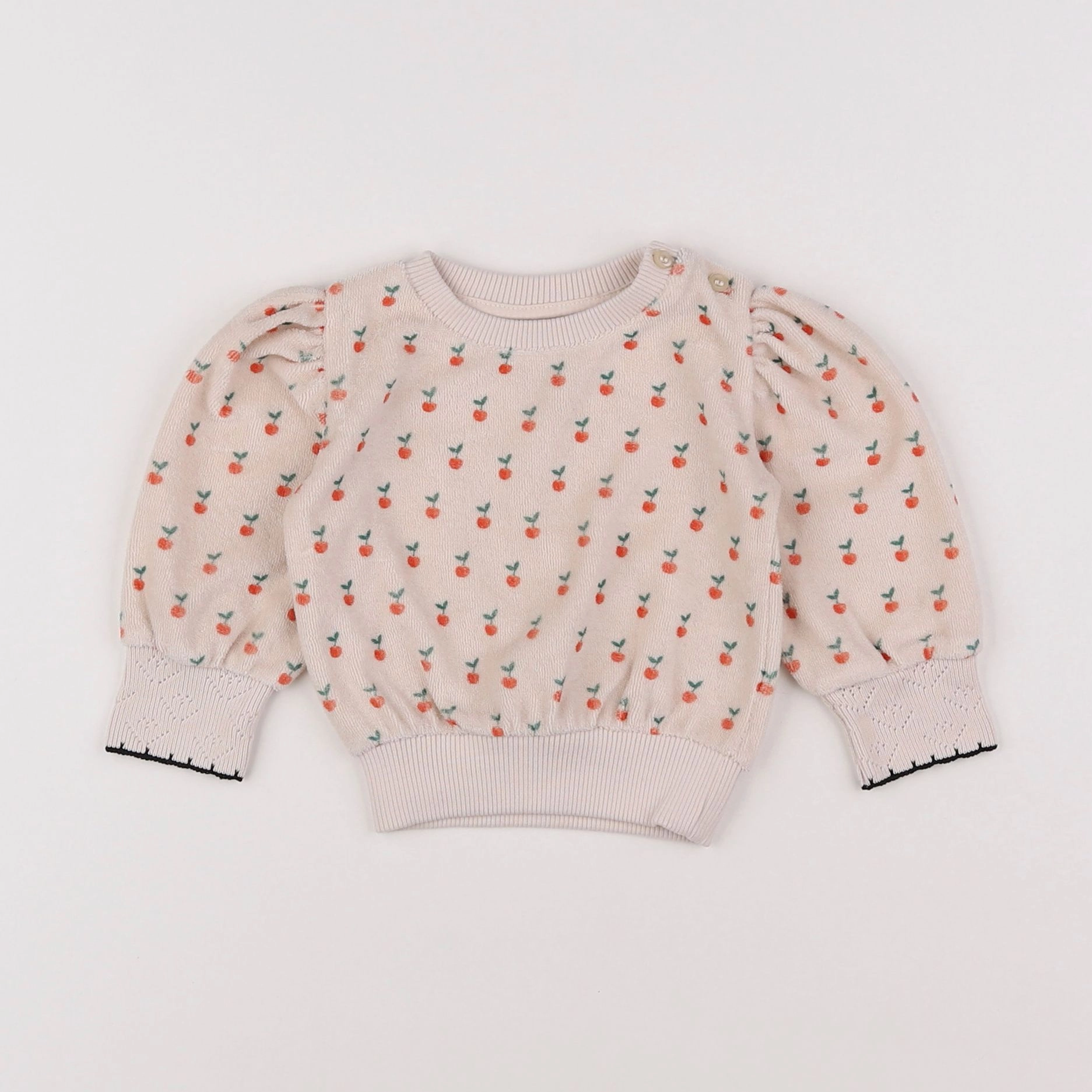 Emile et Ida - sweat beige - 3 mois