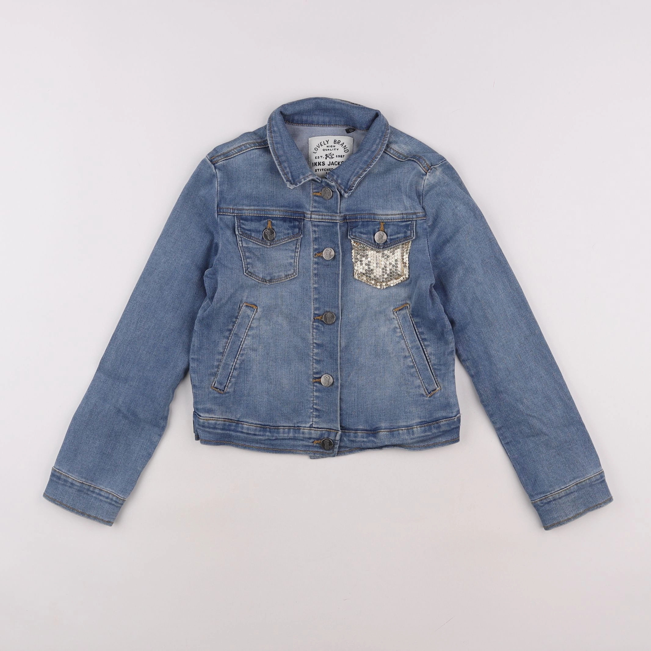 IKKS - veste bleu - 8 ans