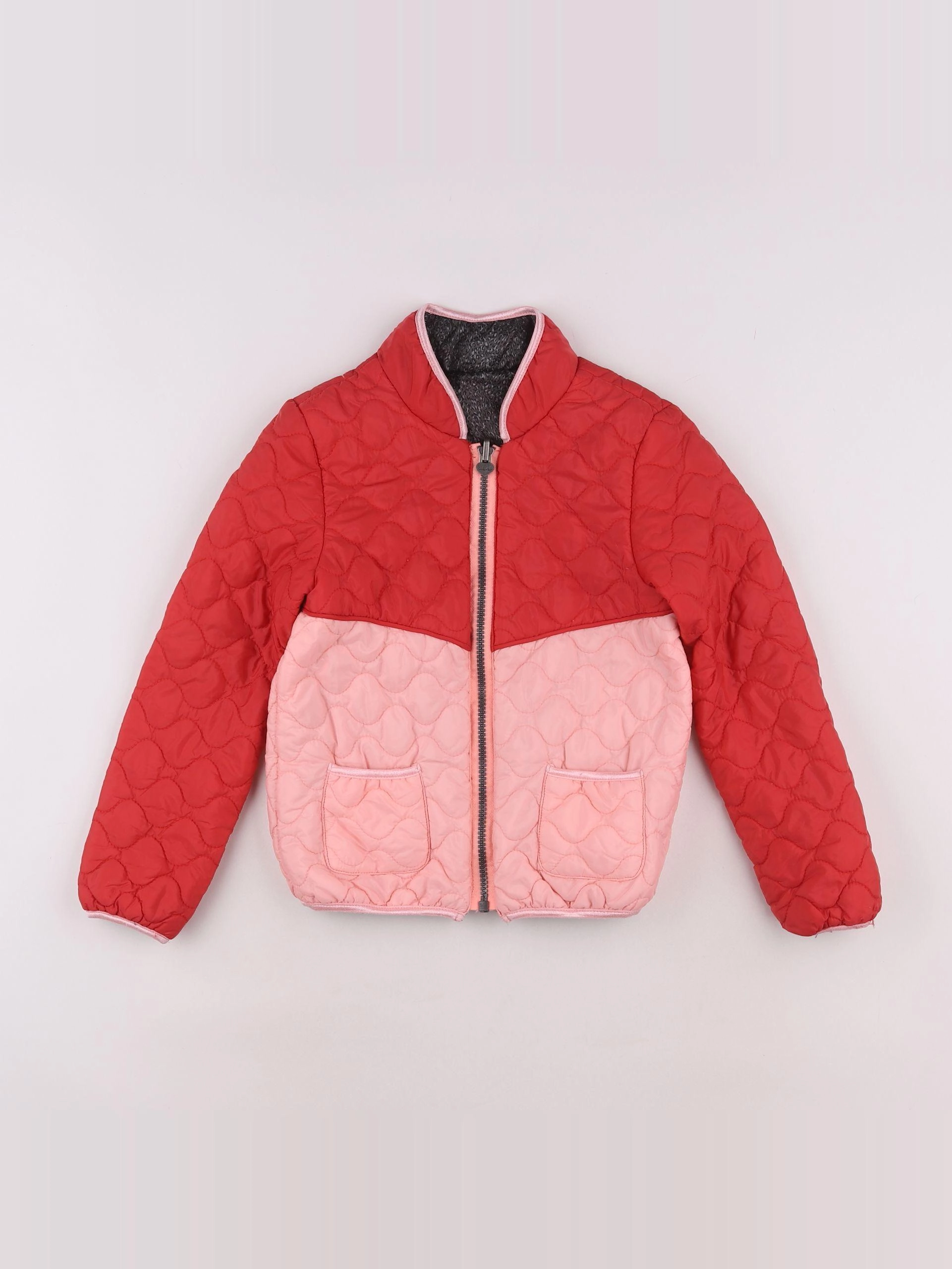 IKKS - doudoune réversible rouge - 10 ans