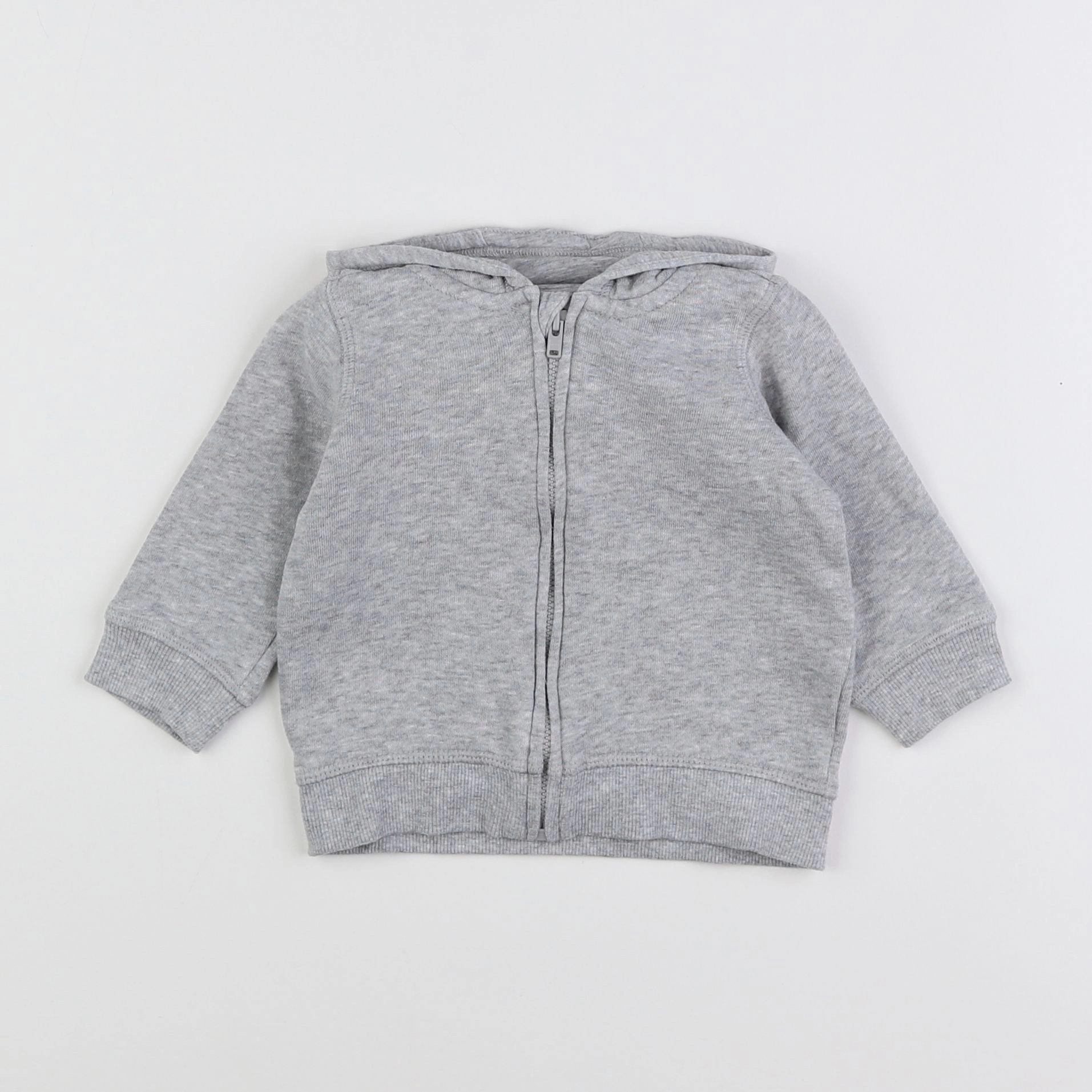 H&M - sweat gris - 3/6 mois