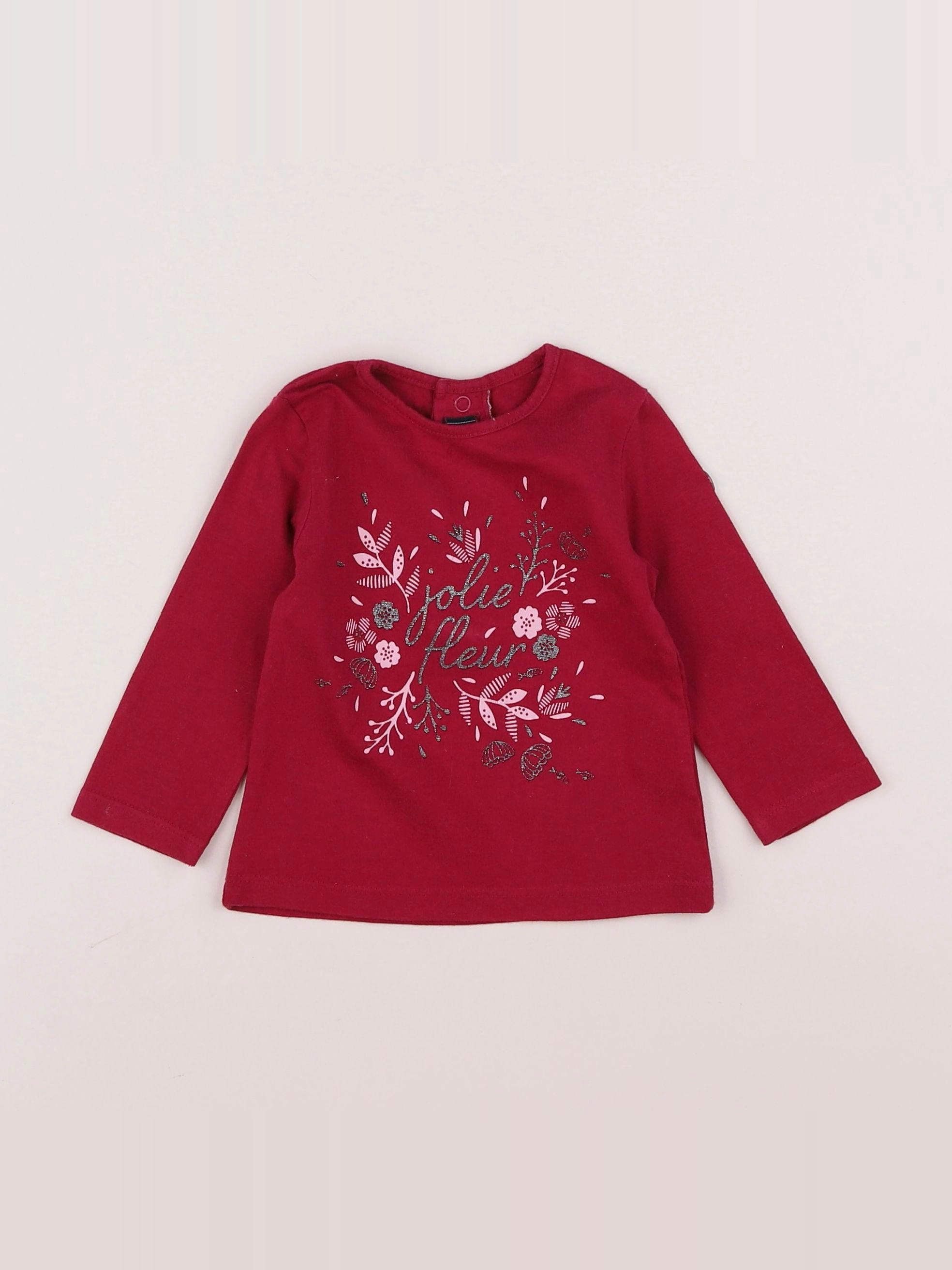 Terre de marins - tee-shirt rose - 6 mois