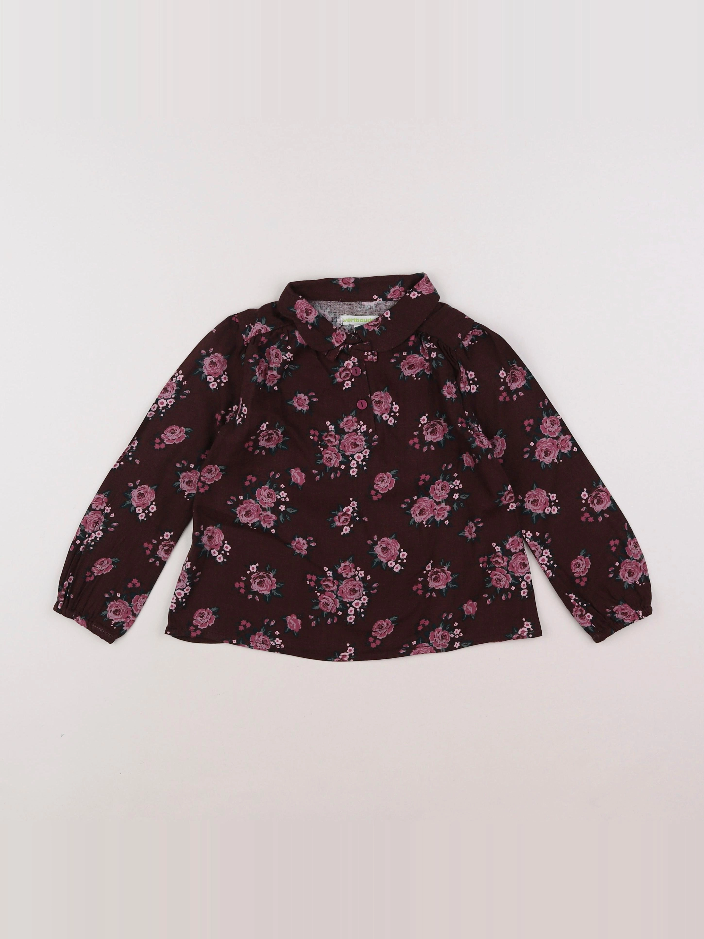 Vertbaudet - blouse violet - 4 ans
