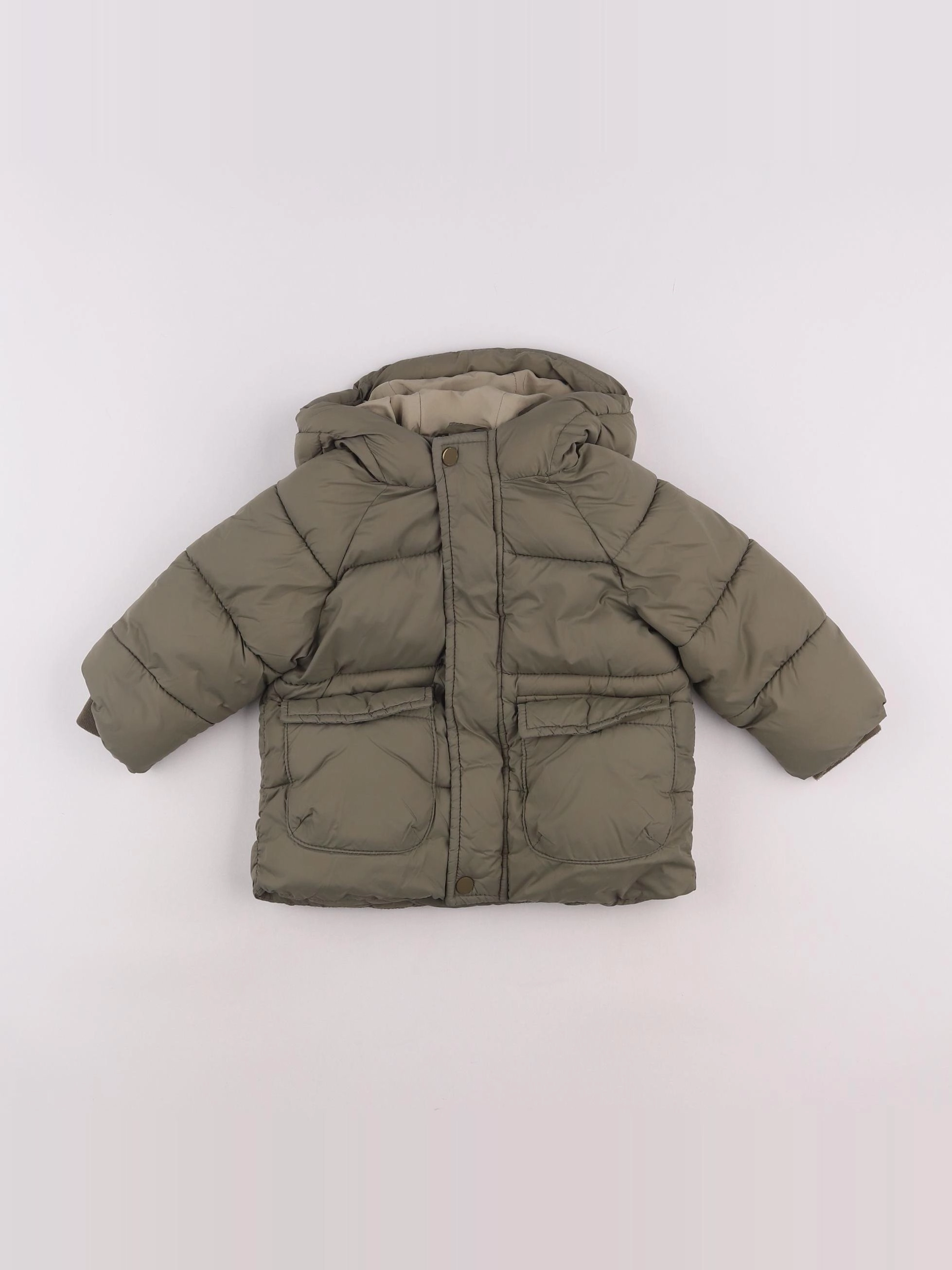 Zara - doudoune vert - 9/12 mois