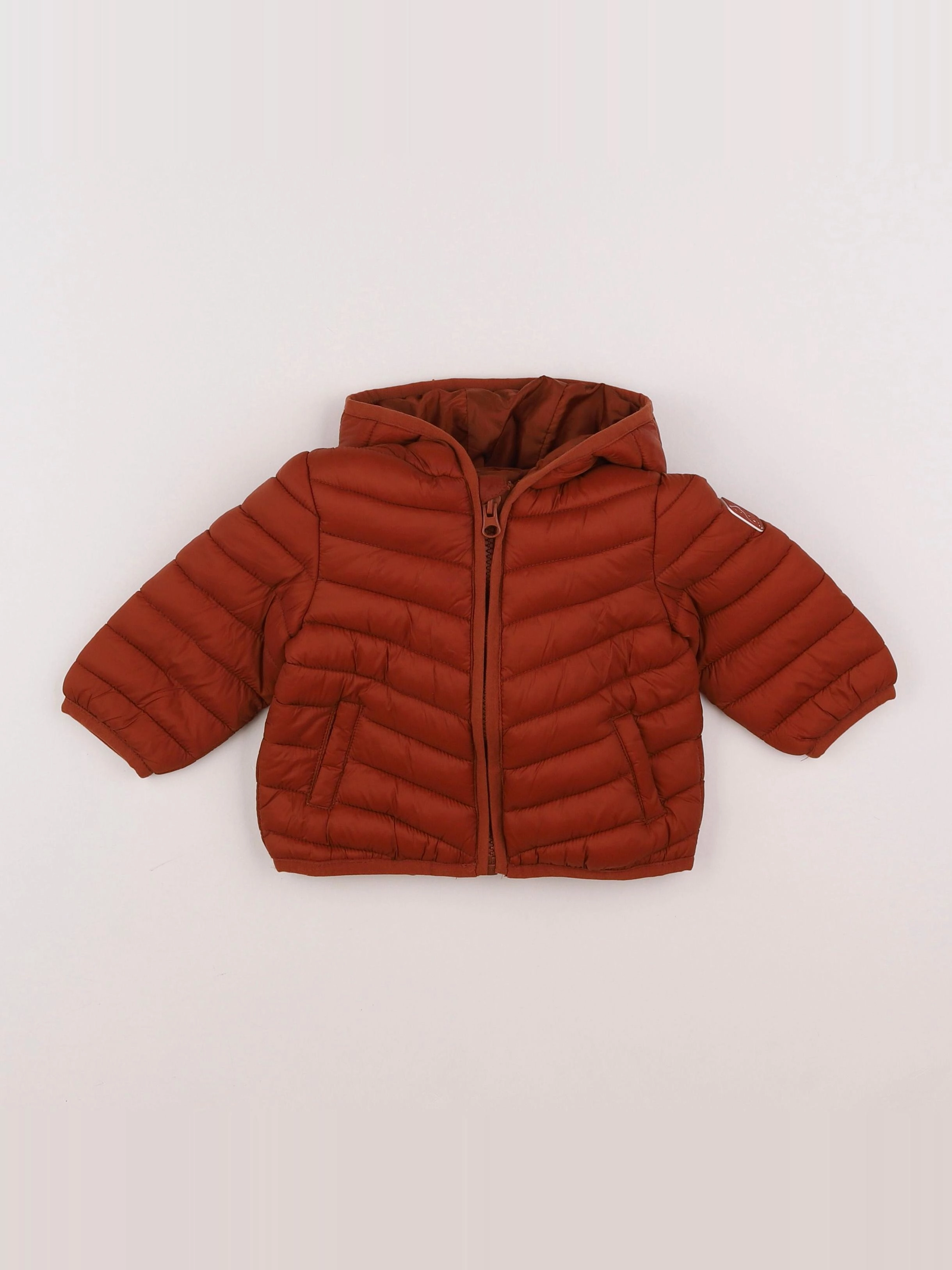 Vertbaudet - doudoune marron - 9 mois