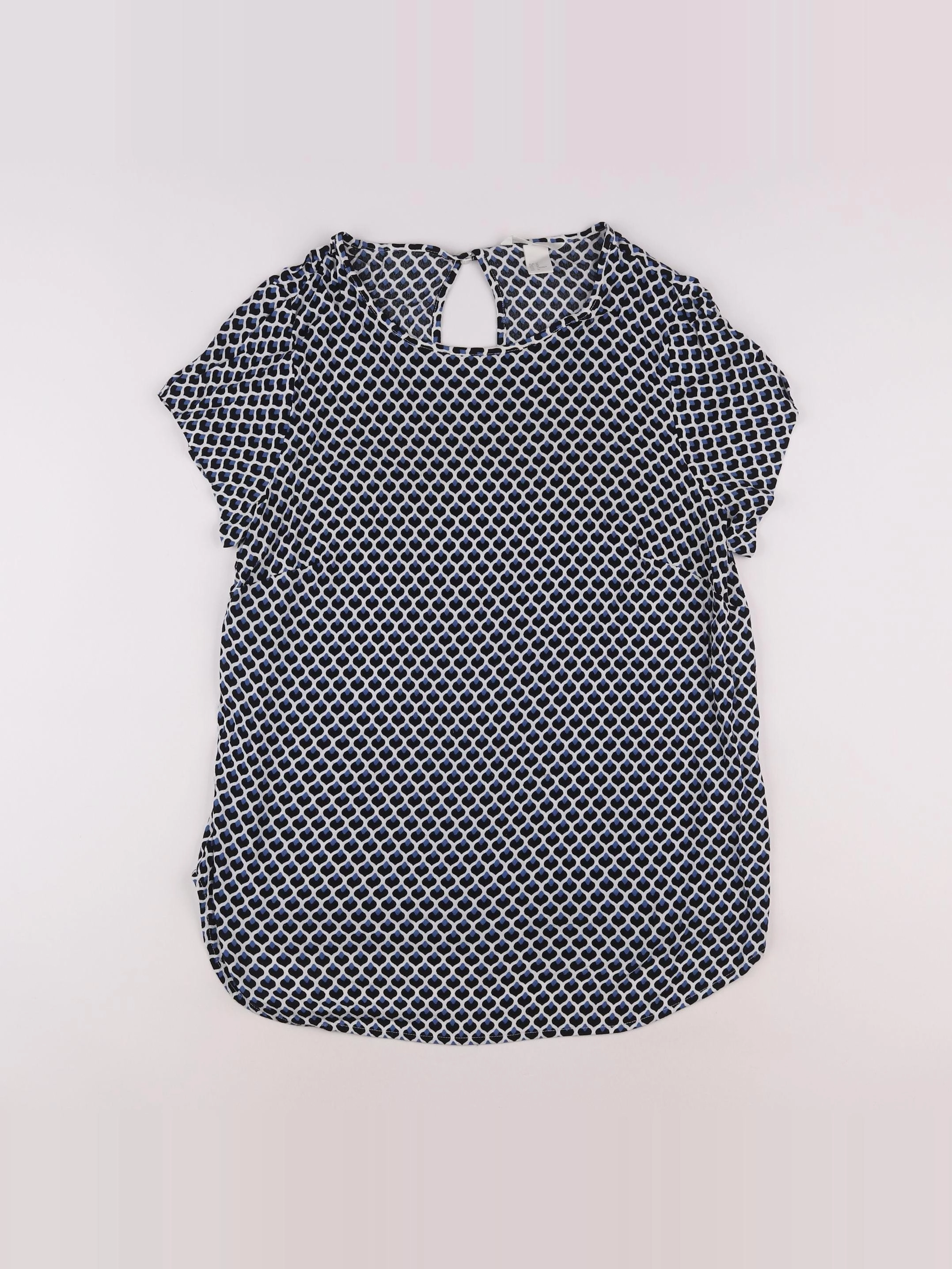 H&M - tee-shirt grossesse bleu - 40