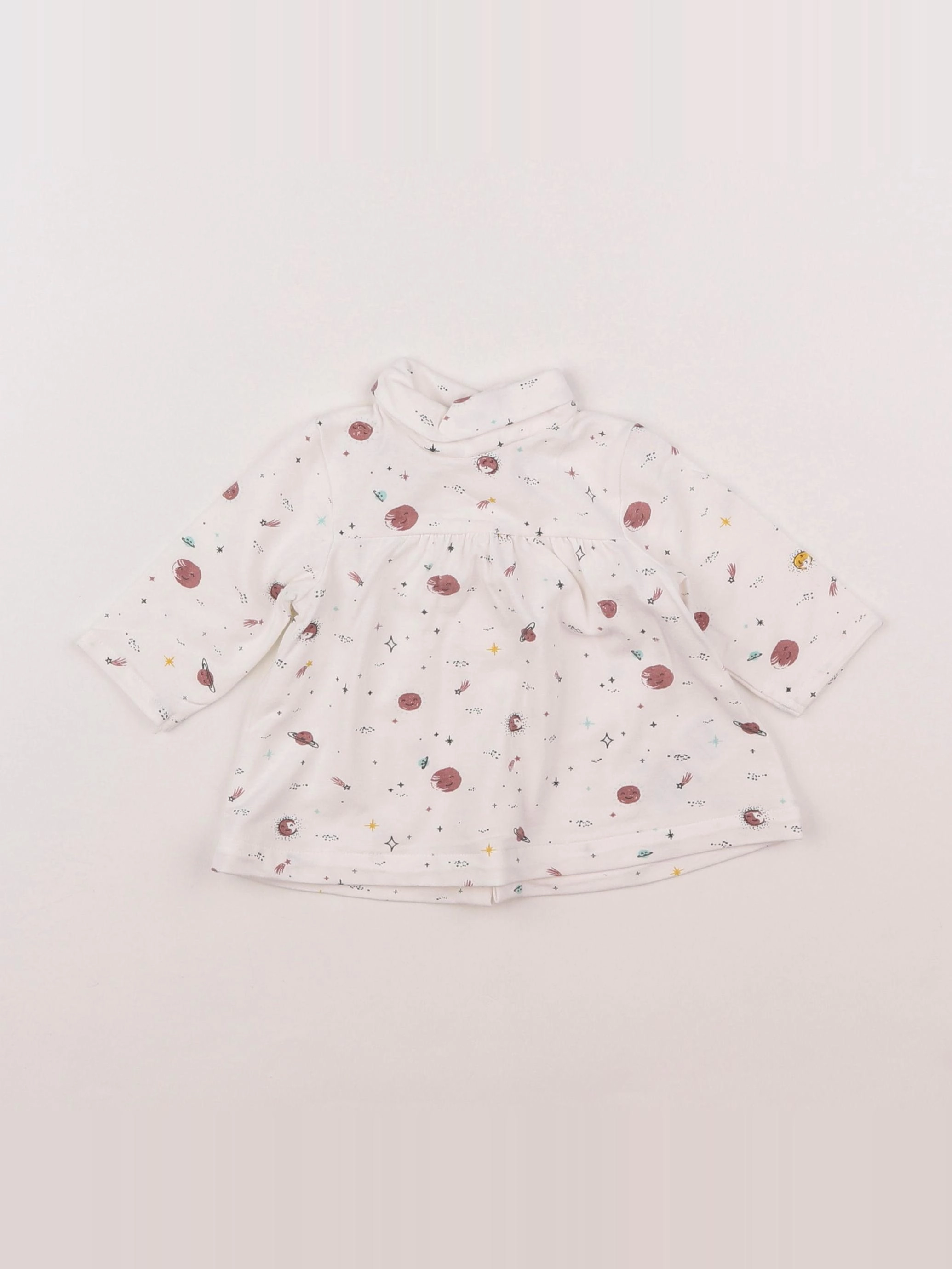 Vertbaudet - sous-pull blanc - 1 mois