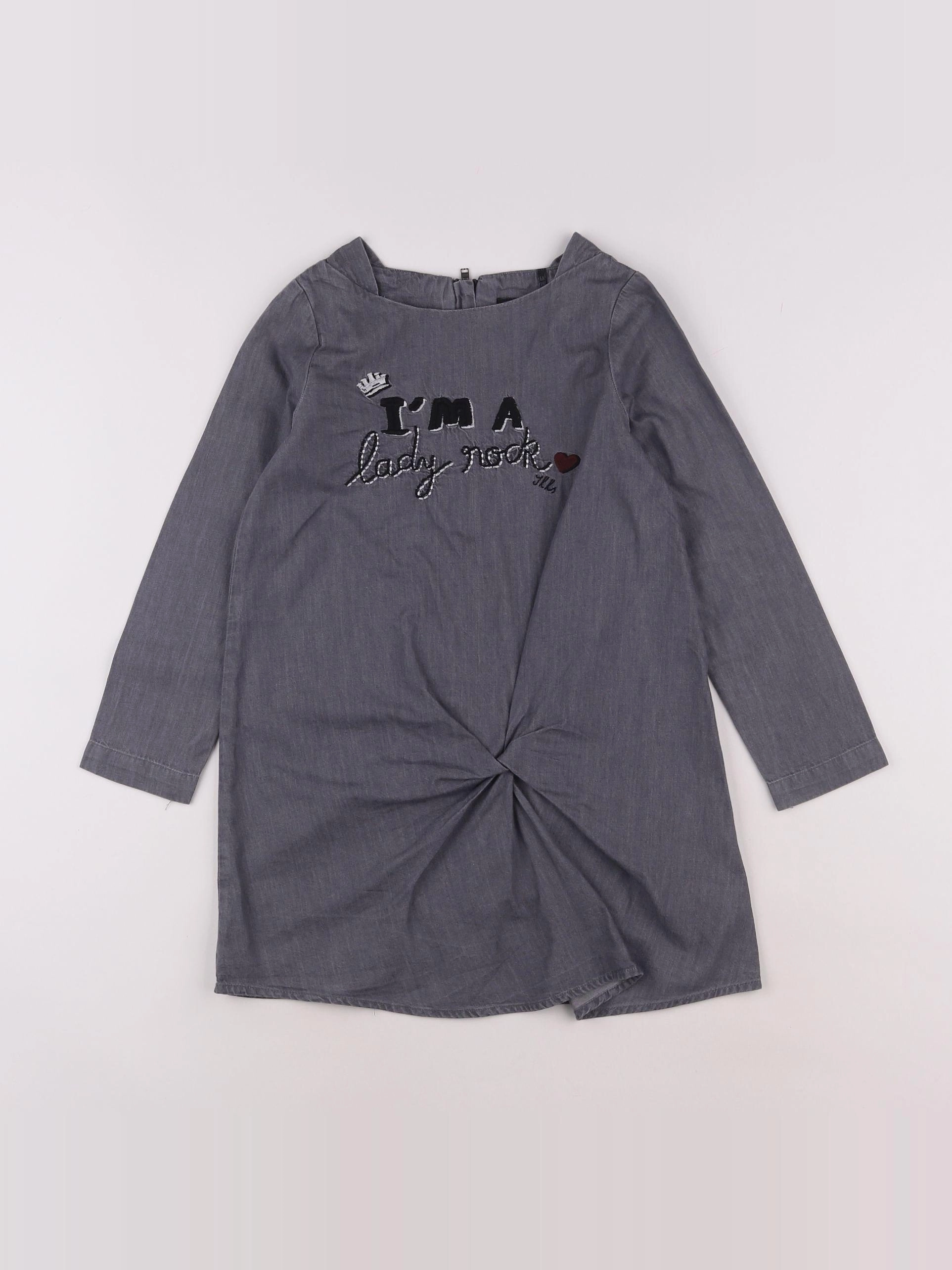 IKKS - robe gris - 6 ans