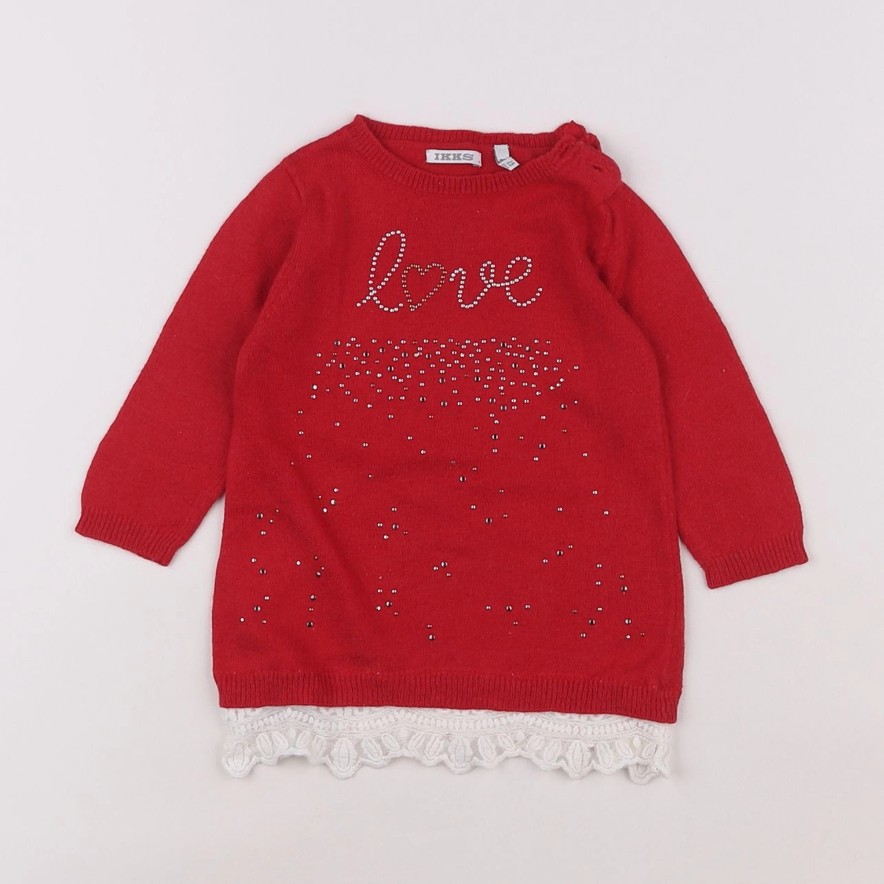 IKKS - robe rouge - 6 mois