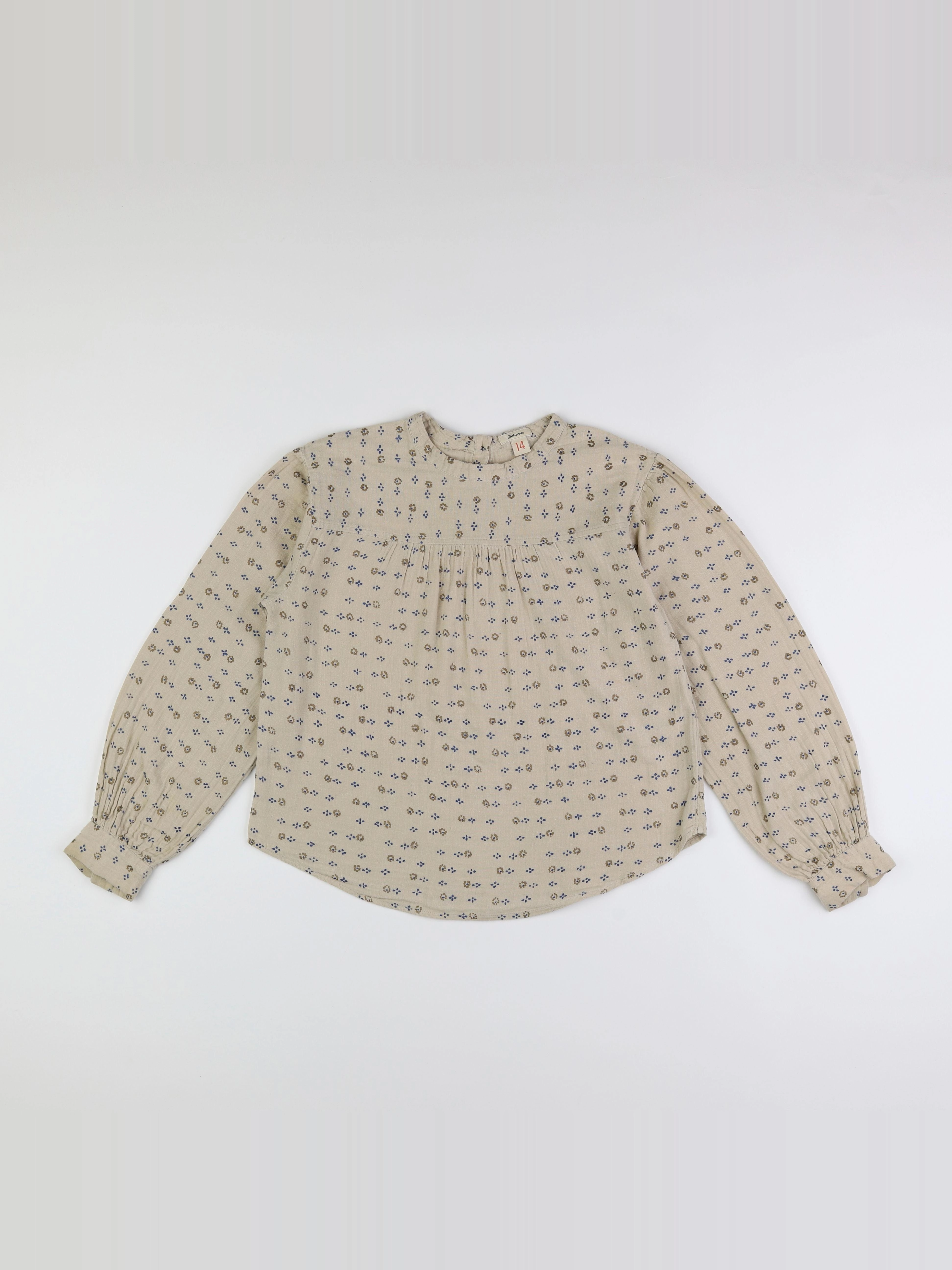 Bellerose - blouse beige - 14 ans