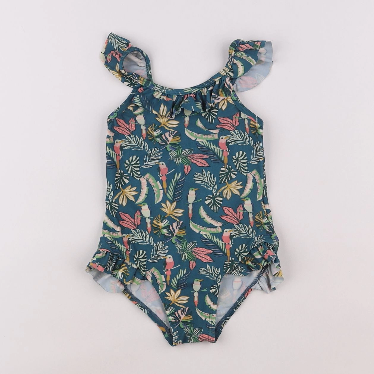 Vertbaudet - maillot de bain vert - 3 ans