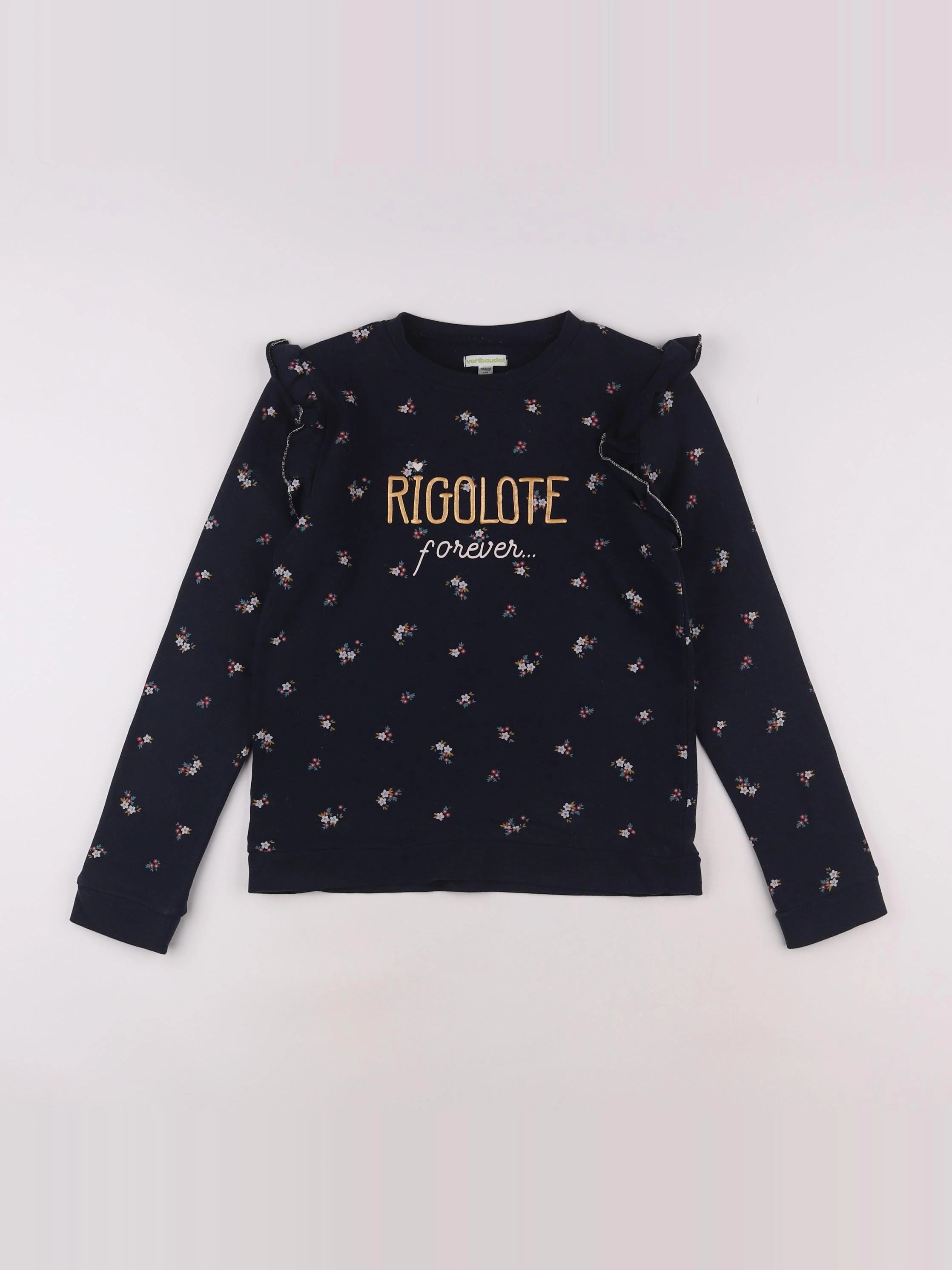 Vertbaudet - sweat bleu - 12 ans
