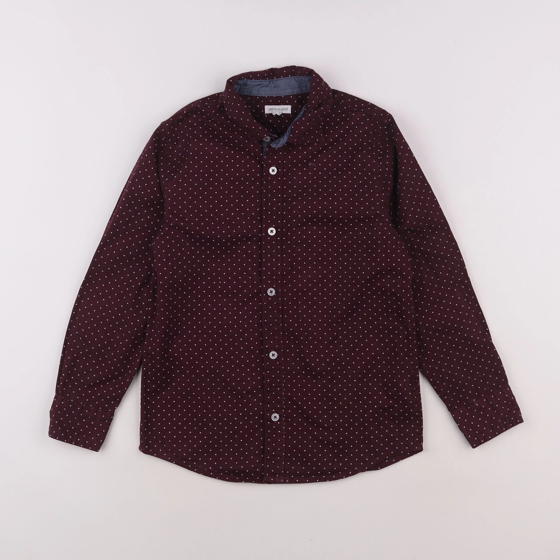 Vertbaudet - chemise rouge - 8 ans