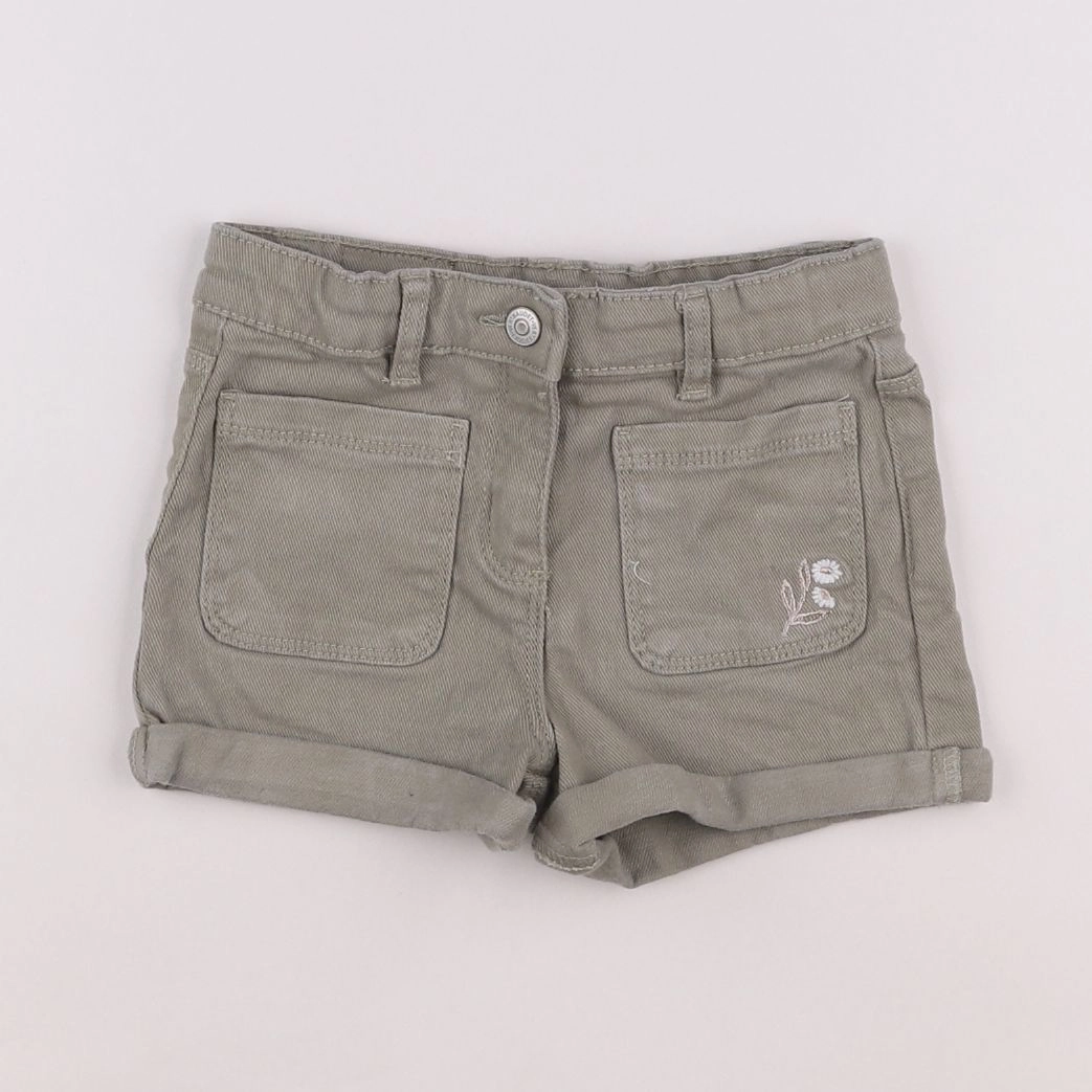 Vertbaudet - short vert - 5 ans