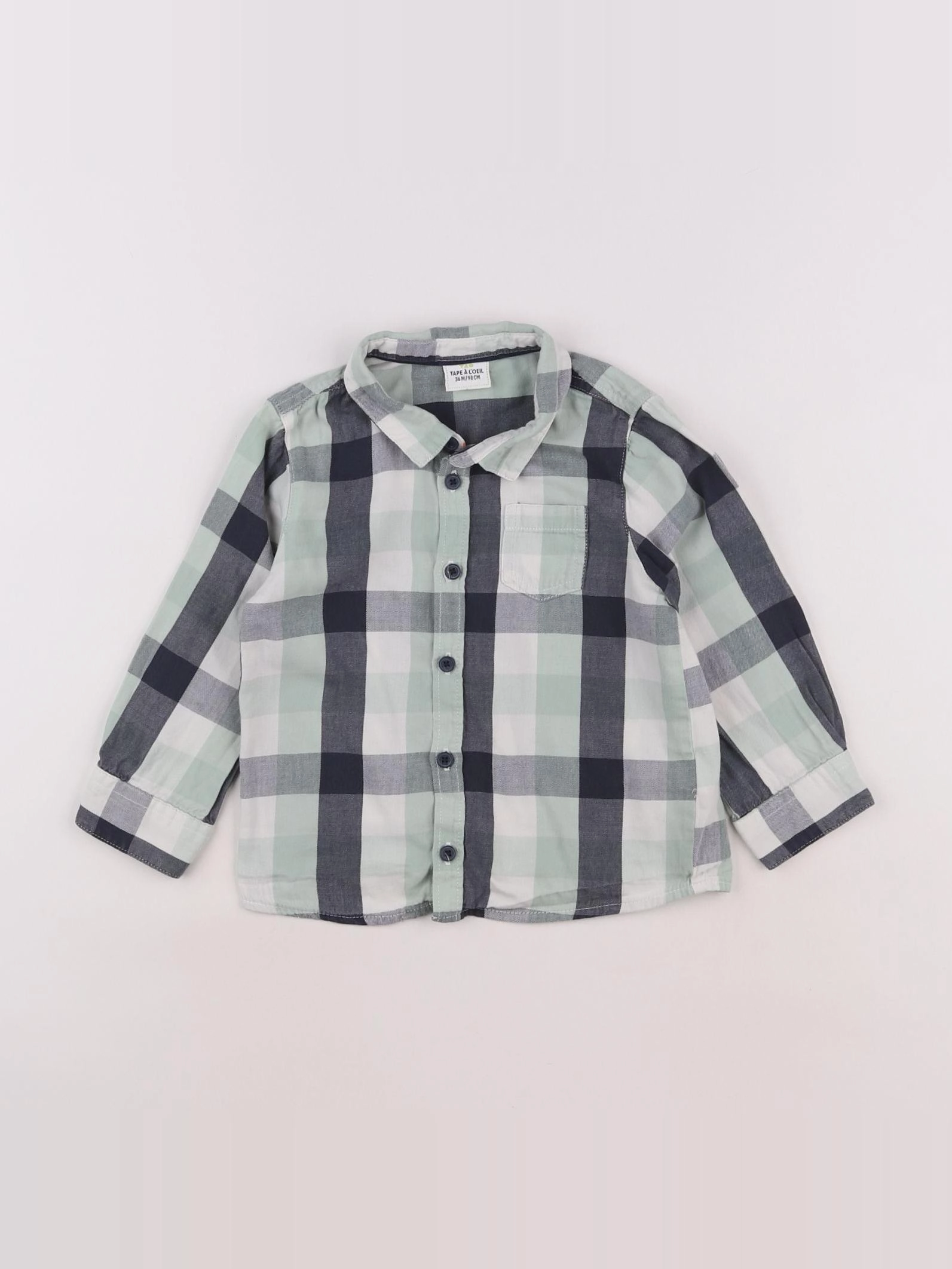 Tape à l'oeil - chemise vert - 3 ans