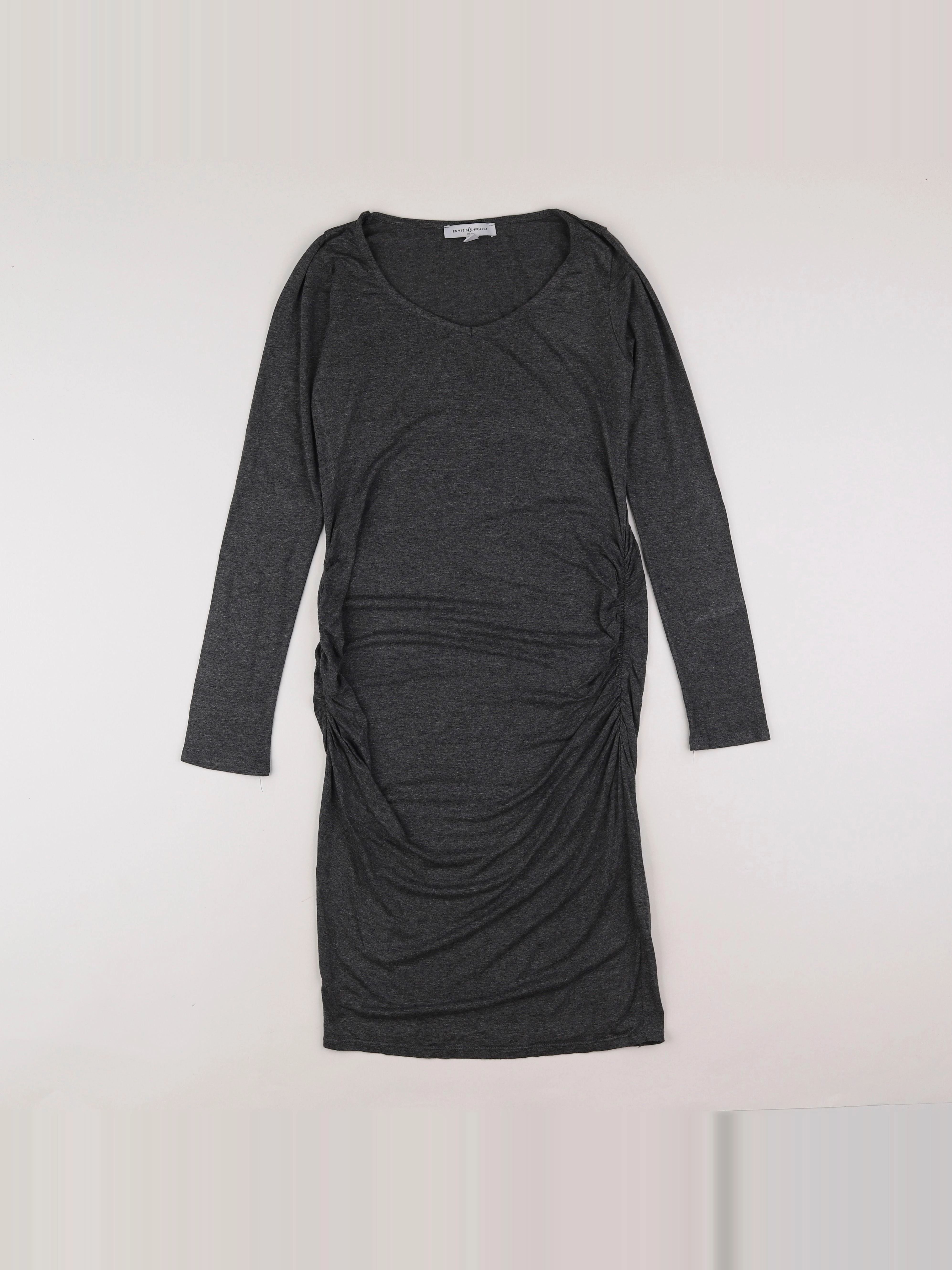 Envie de fraise - robe grossesse gris - 34 à 36