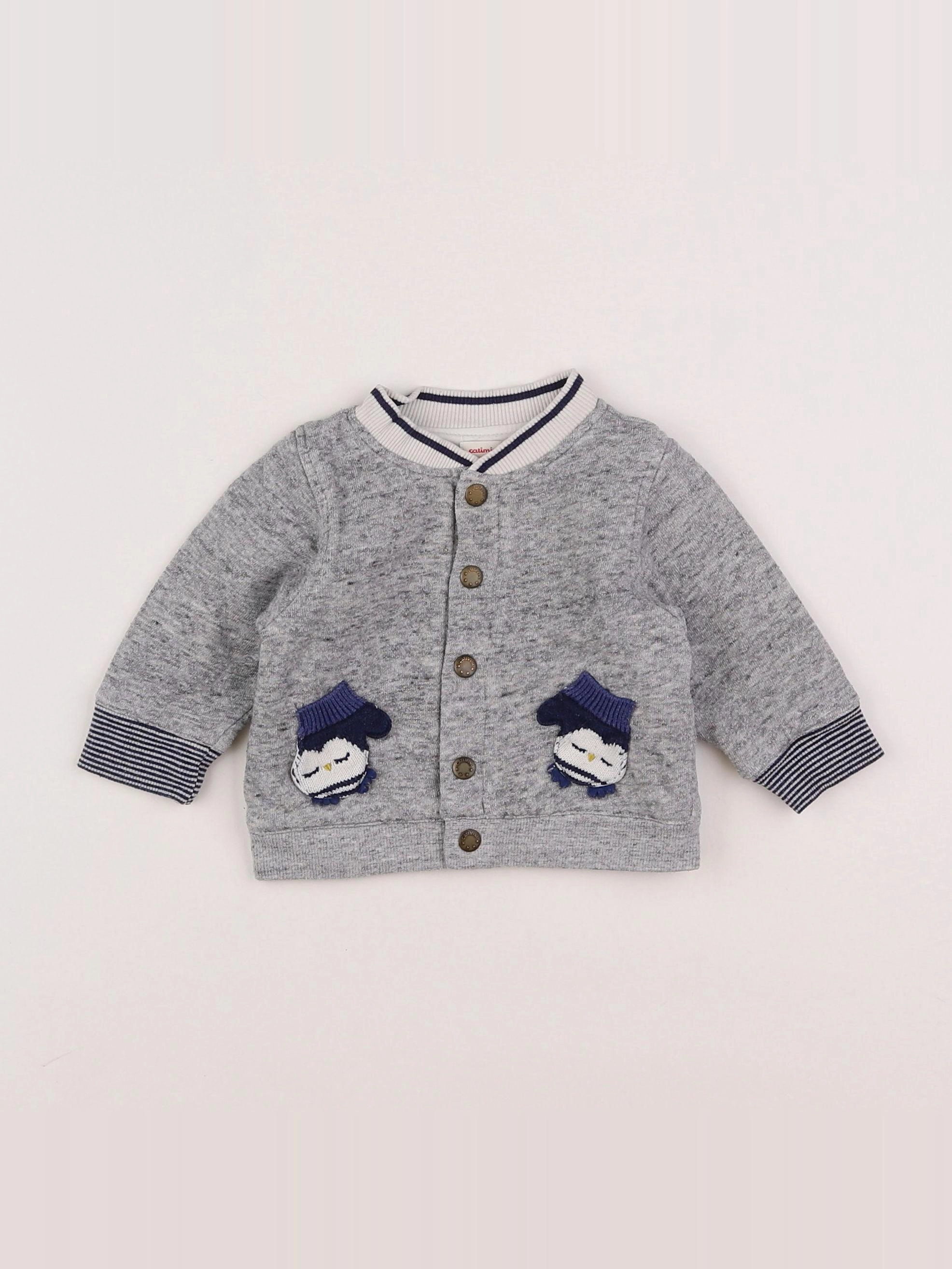 Catimini - sweat gris - 3 mois