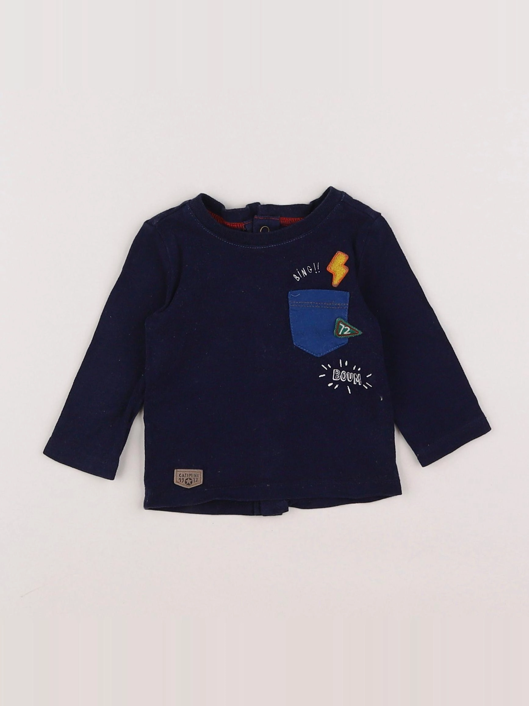 Catimini - tee-shirt bleu - 3 mois