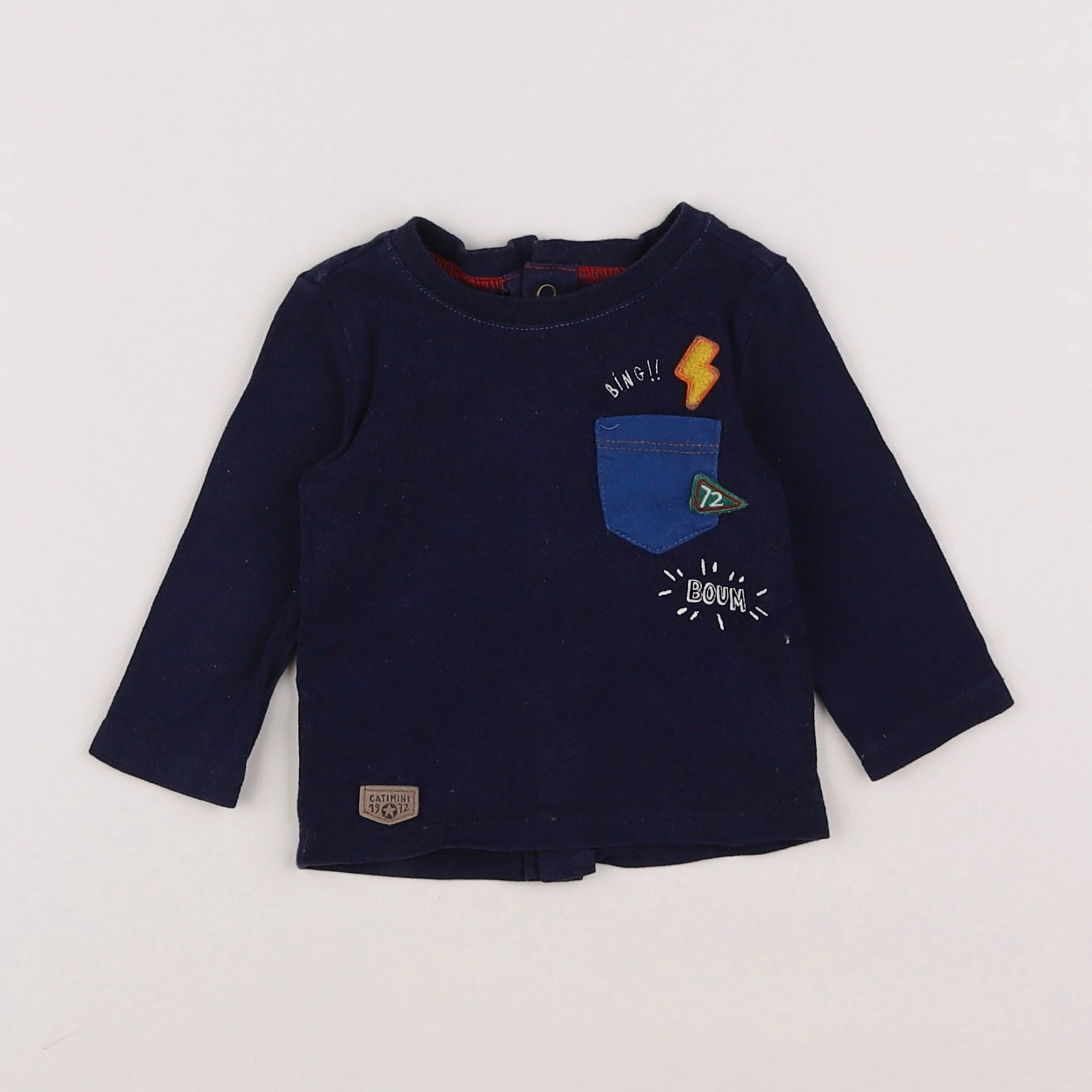 Catimini - tee-shirt bleu - 3 mois