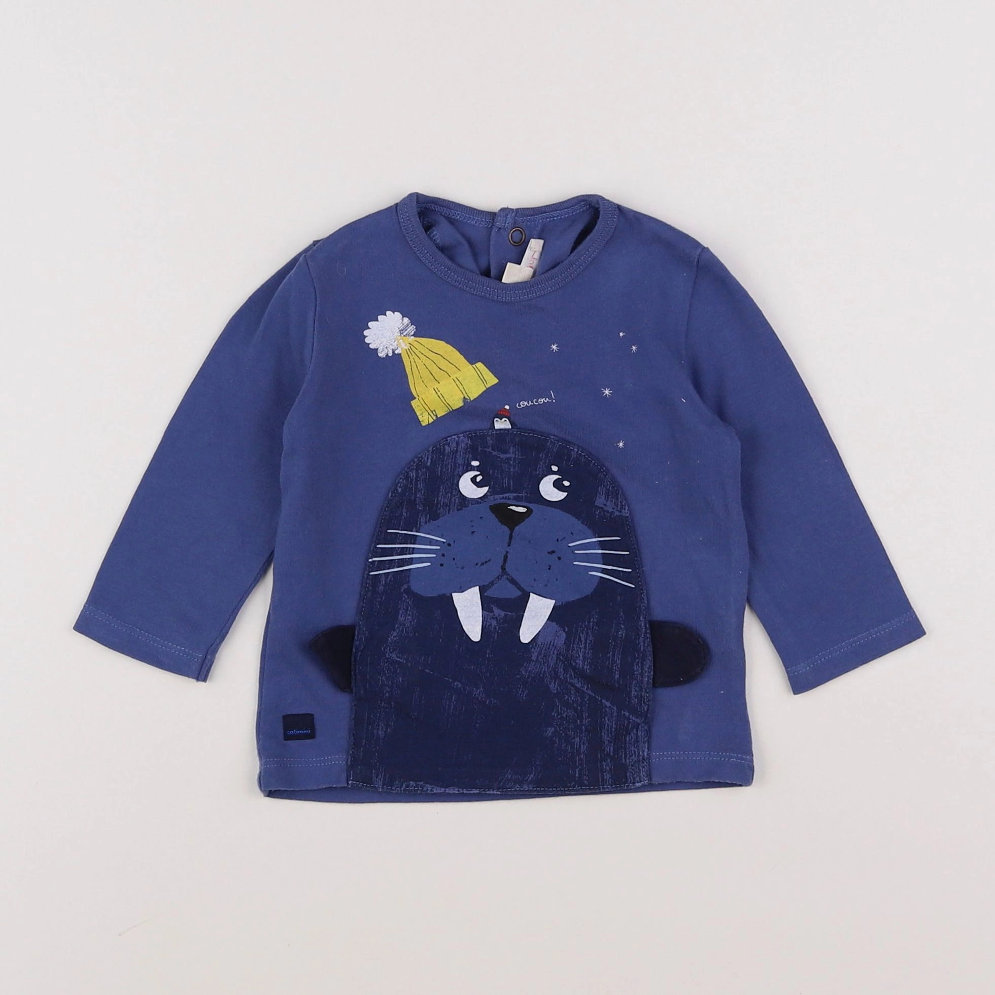 Catimini - tee-shirt bleu - 6 mois