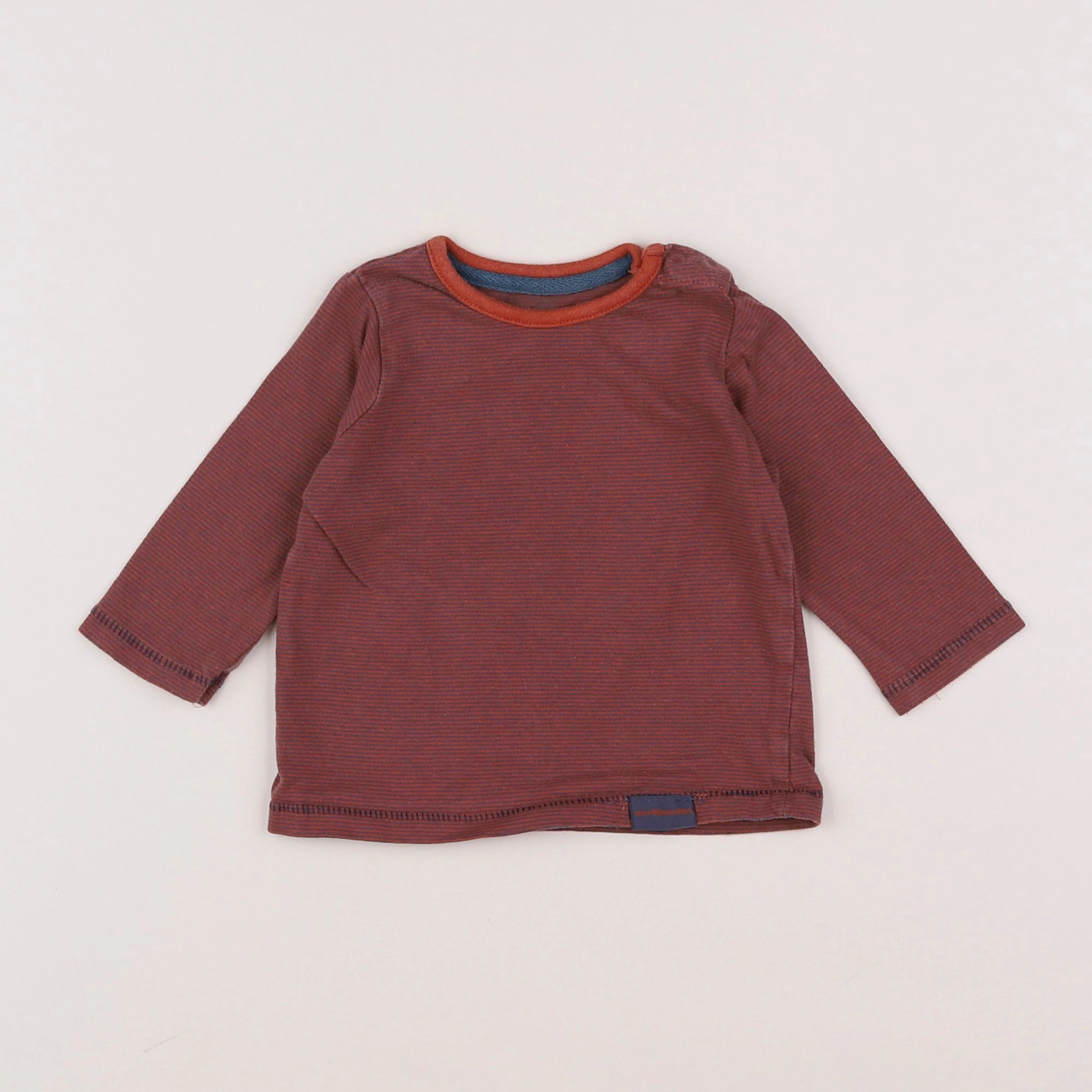 Vertbaudet - tee-shirt rouge - 6 mois