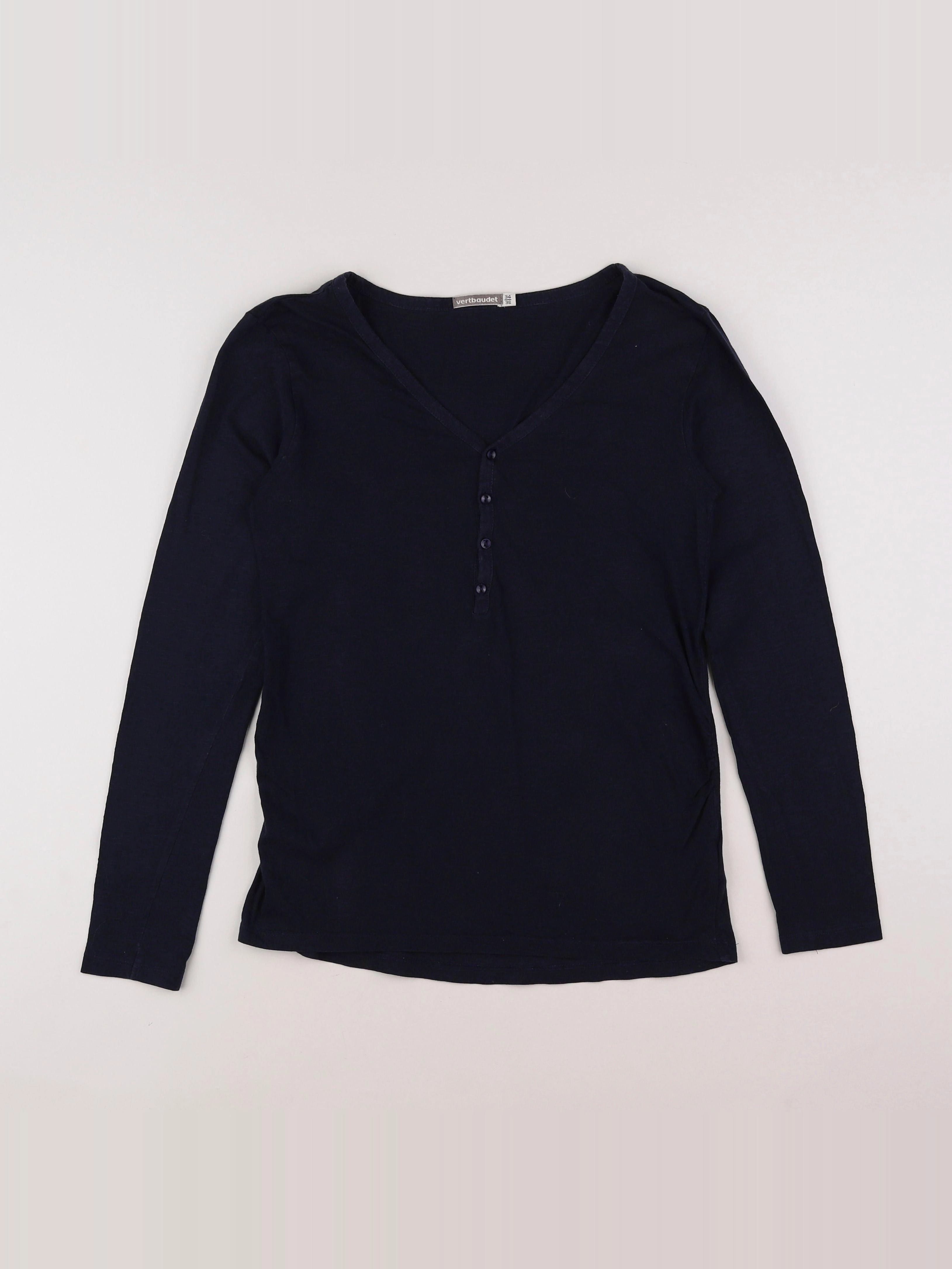 Vertbaudet - tee-shirt grossesse bleu - 34 à 36